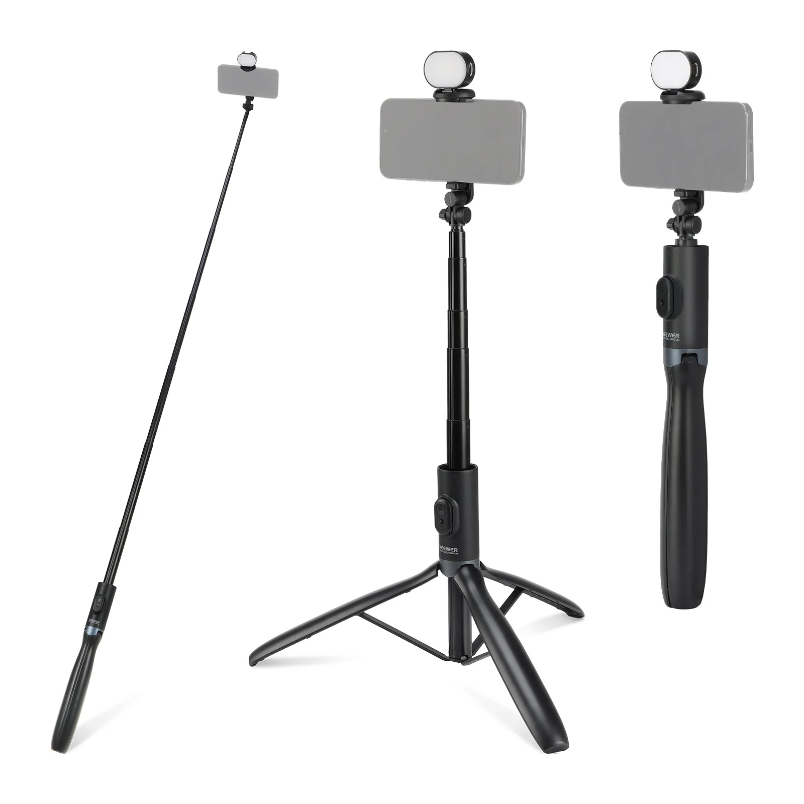 NEEWER ENTRY LEVEL VERSION PA987 67" Selfie Stick Tripod with Light
