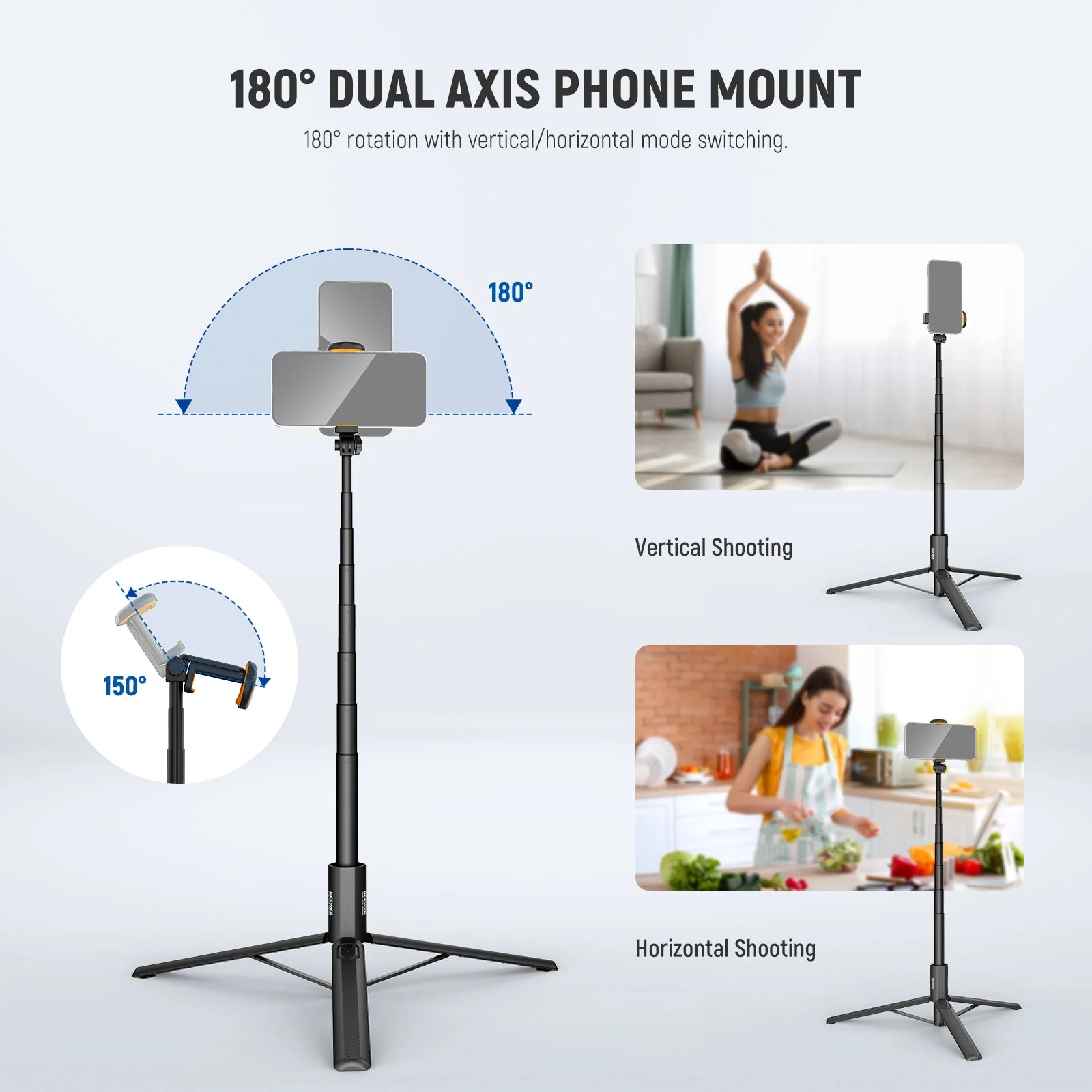 NEEWER ENTRY LEVEL VERSION PA988 71" Selfie Stick Tripod - Image 3
