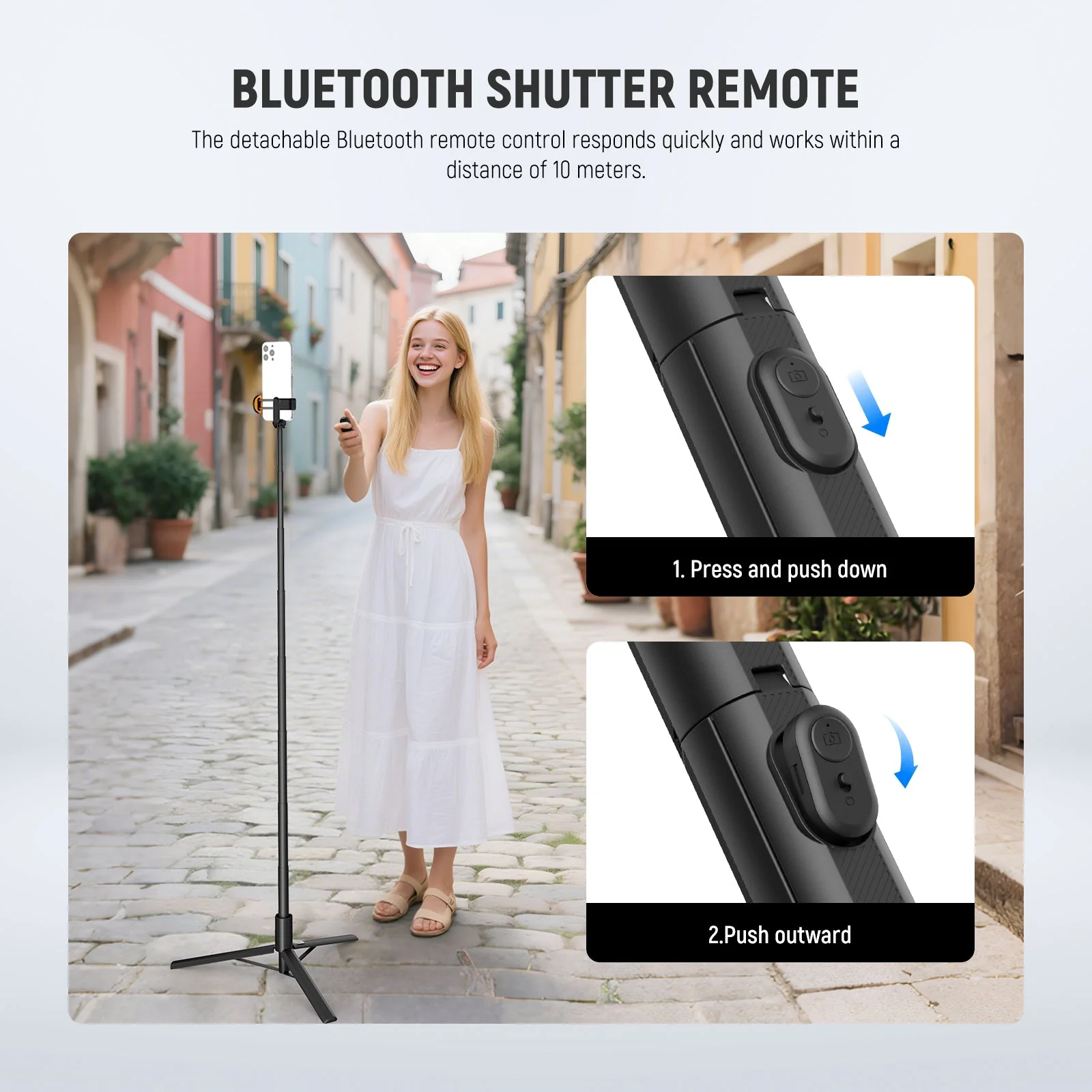 NEEWER ENTRY LEVEL VERSION PA988 71" Selfie Stick Tripod - Image 4