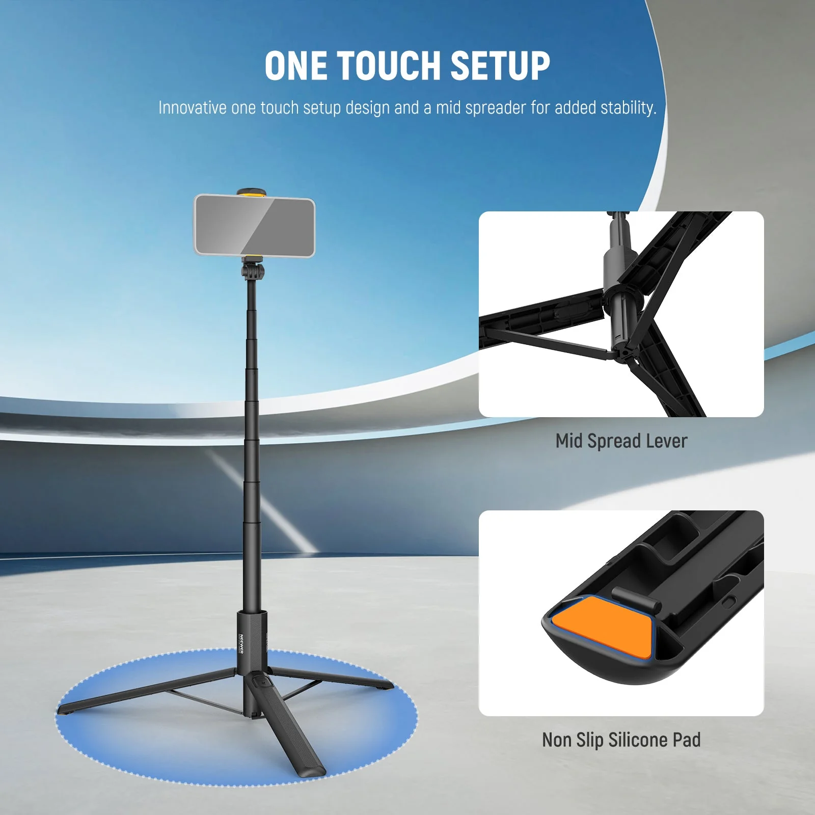 NEEWER ENTRY LEVEL VERSION PA988 71" Selfie Stick Tripod - Image 5