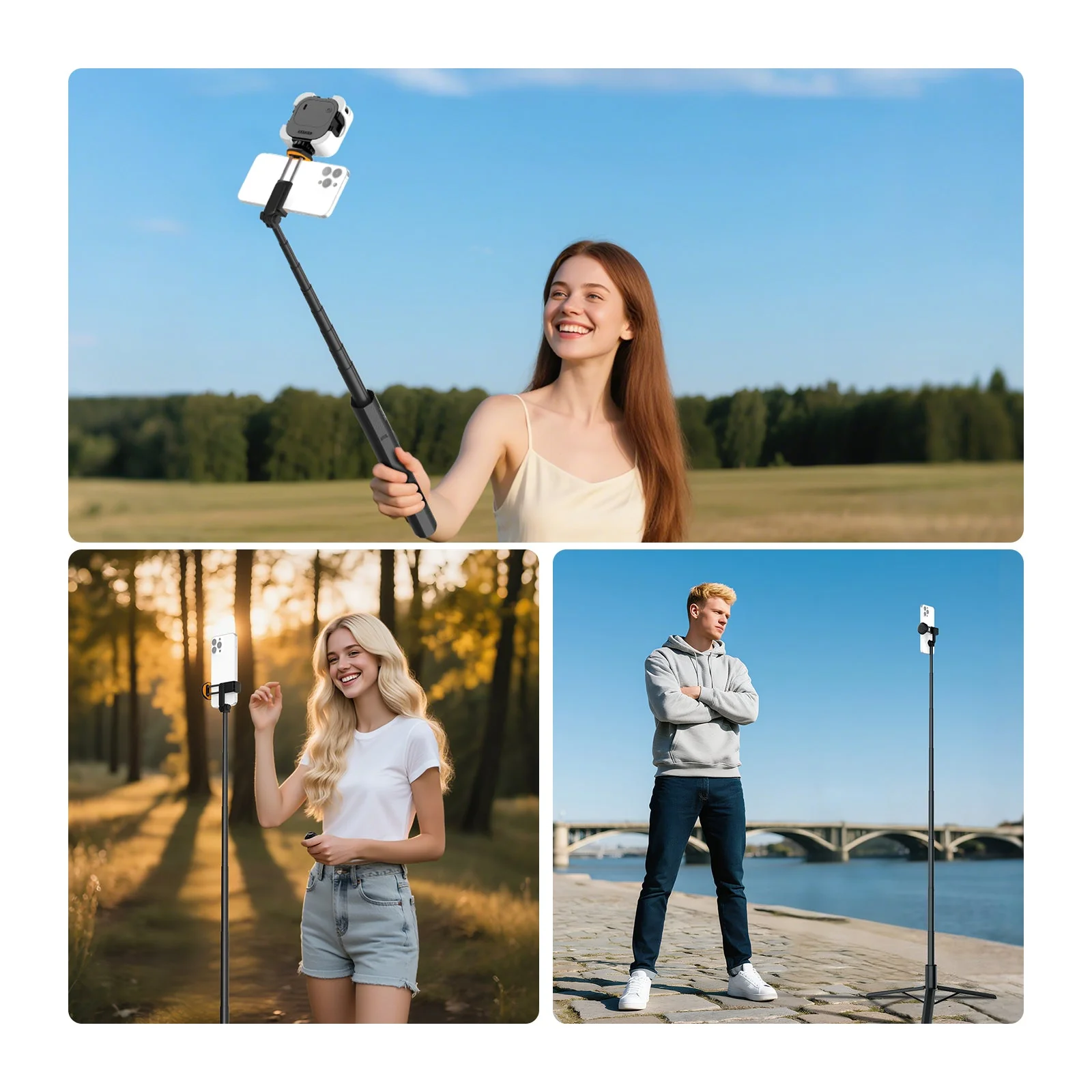 NEEWER ENTRY LEVEL VERSION PA988 71" Selfie Stick Tripod - Image 7
