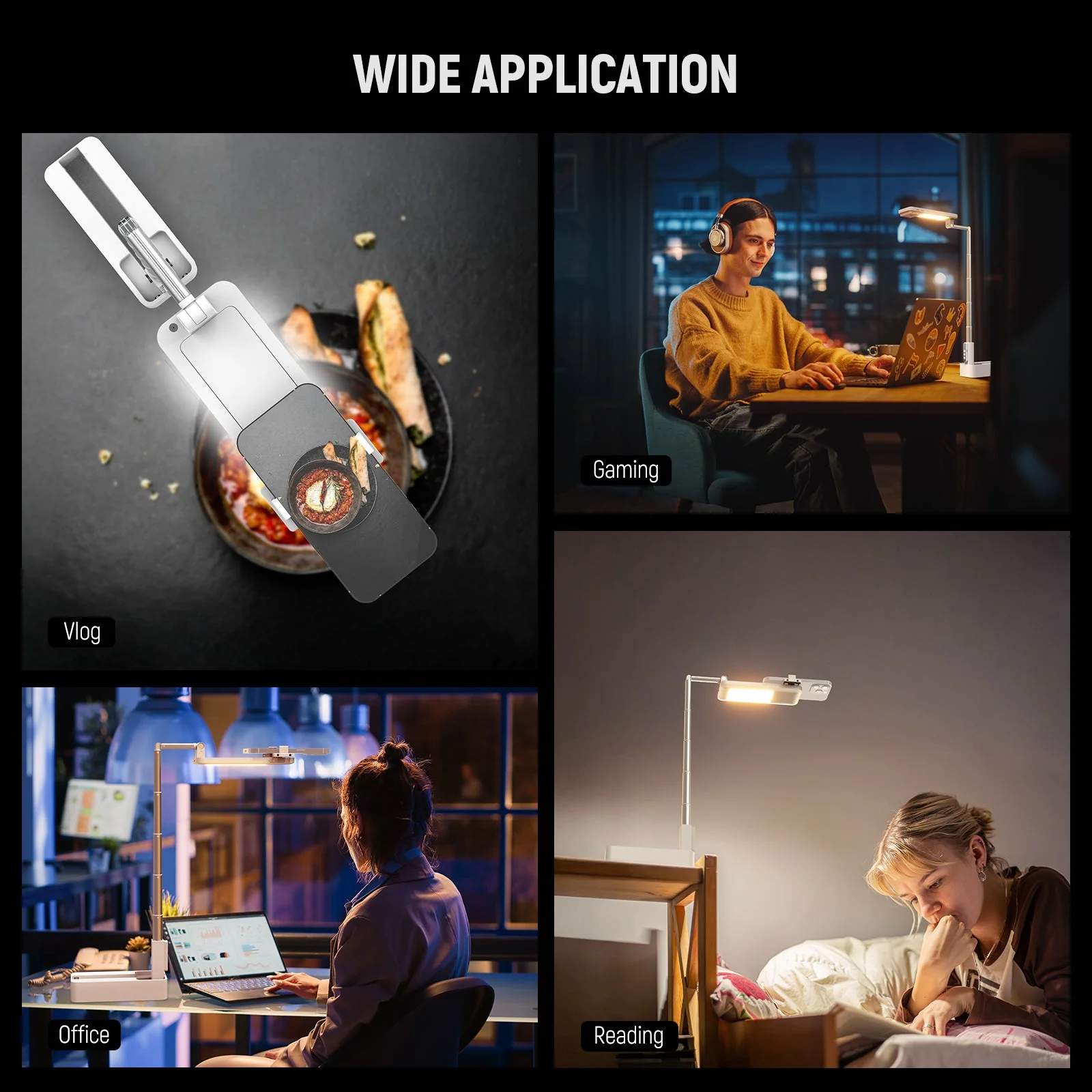 NEEWER ENTRY LEVEL VERSION V10 Portable Foldable Overhead Phone Mount with Light - Image 8