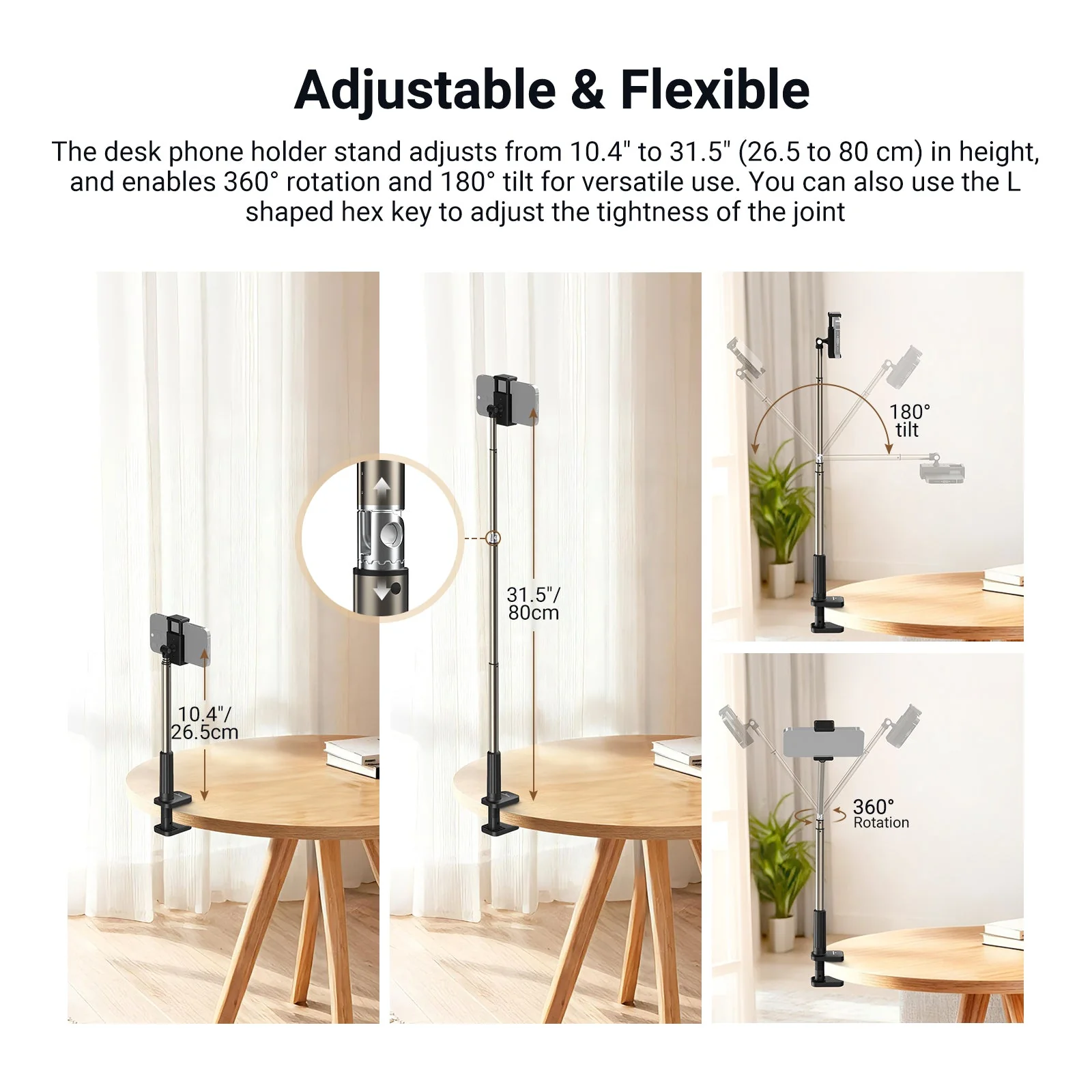 NEEWER ENTRY LEVEL VERSION X6 Phone Stand for Desk - Image 4
