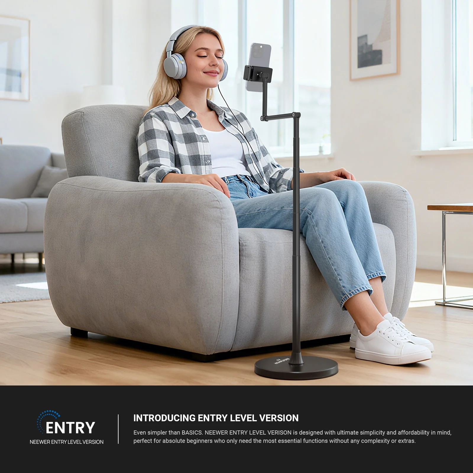 NEEWER ENTRY LEVEL VERSION X9 Phone Floor Stand - Image 2