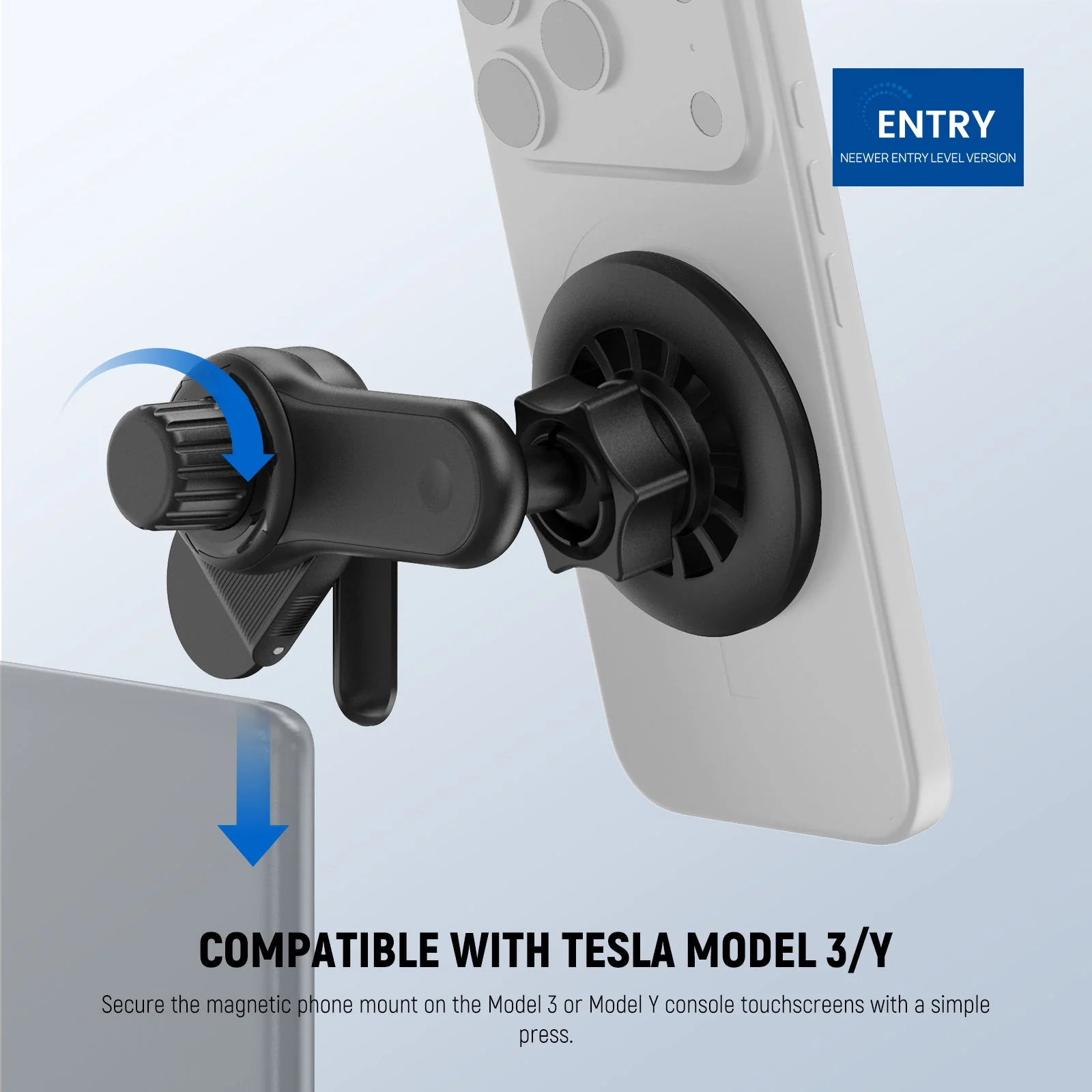 NEEWER ENTRY LEVEL VERSION YW-145A Magnetic Phone Holder For Tesla Model 3/Y - Image 2