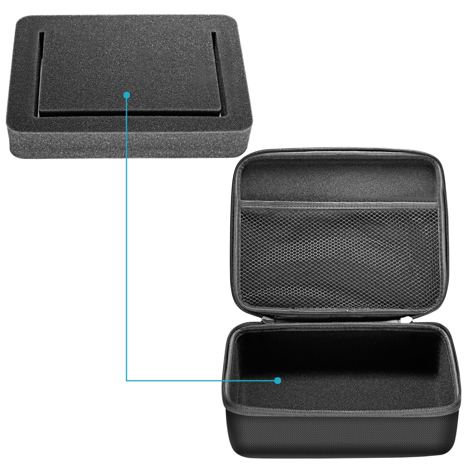 NEEWER 9.4"x7.4"x2.7" EVA Carrying Case for 7" Monitors - Image 6
