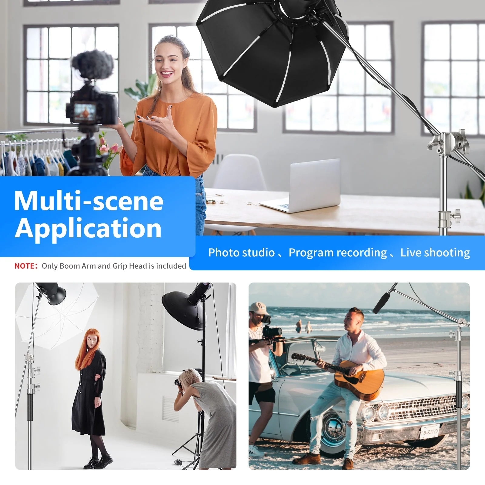 NEEWER Aluminum Alloy Extension Boom Arm Kit - Image 6