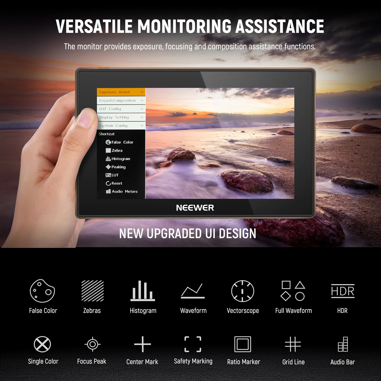 NEEWER F500 PRO 5.5" Camera Touch Screen Field Monitor - Image 5