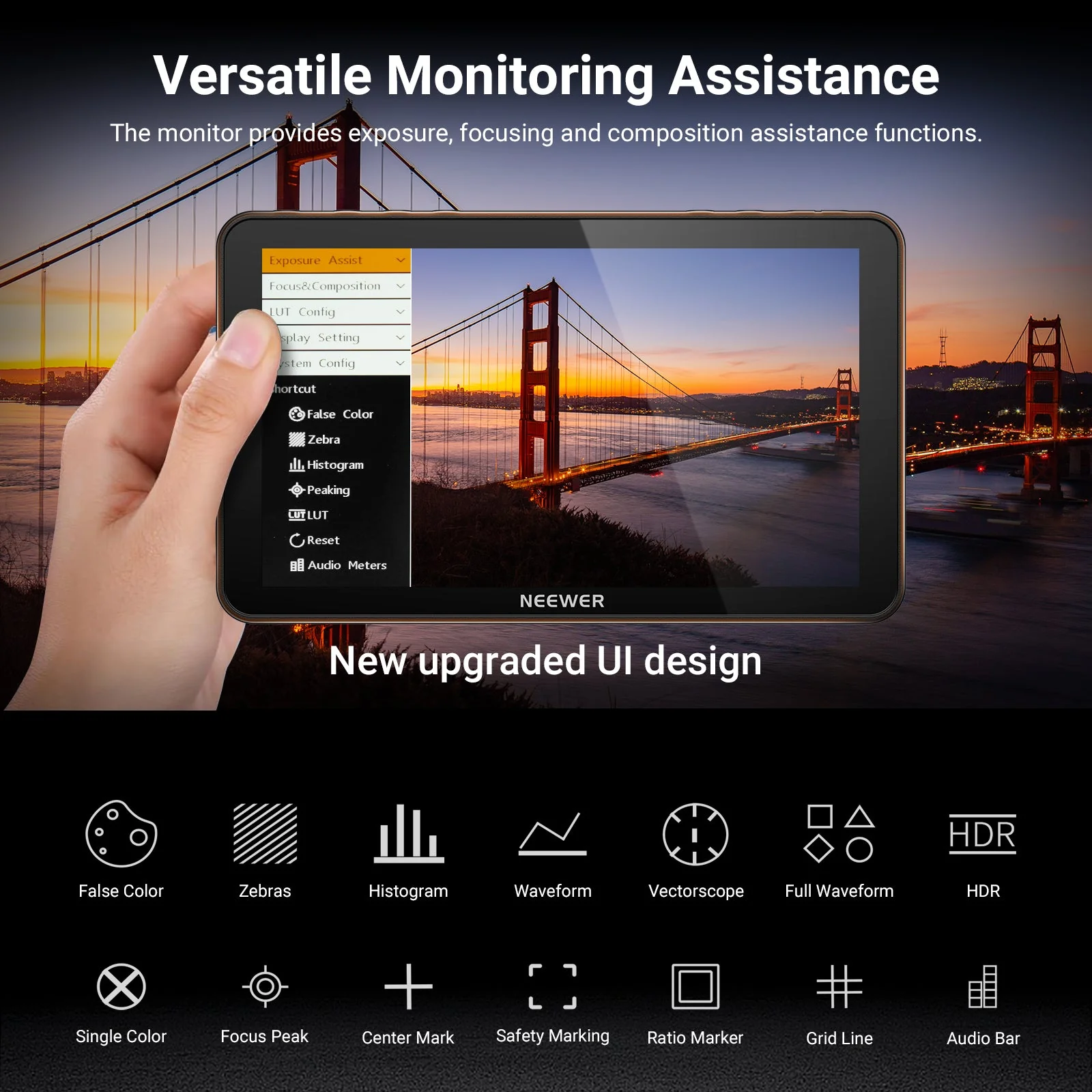NEEWER F600 7" Touch Screen Camera Field Monitor - Image 6