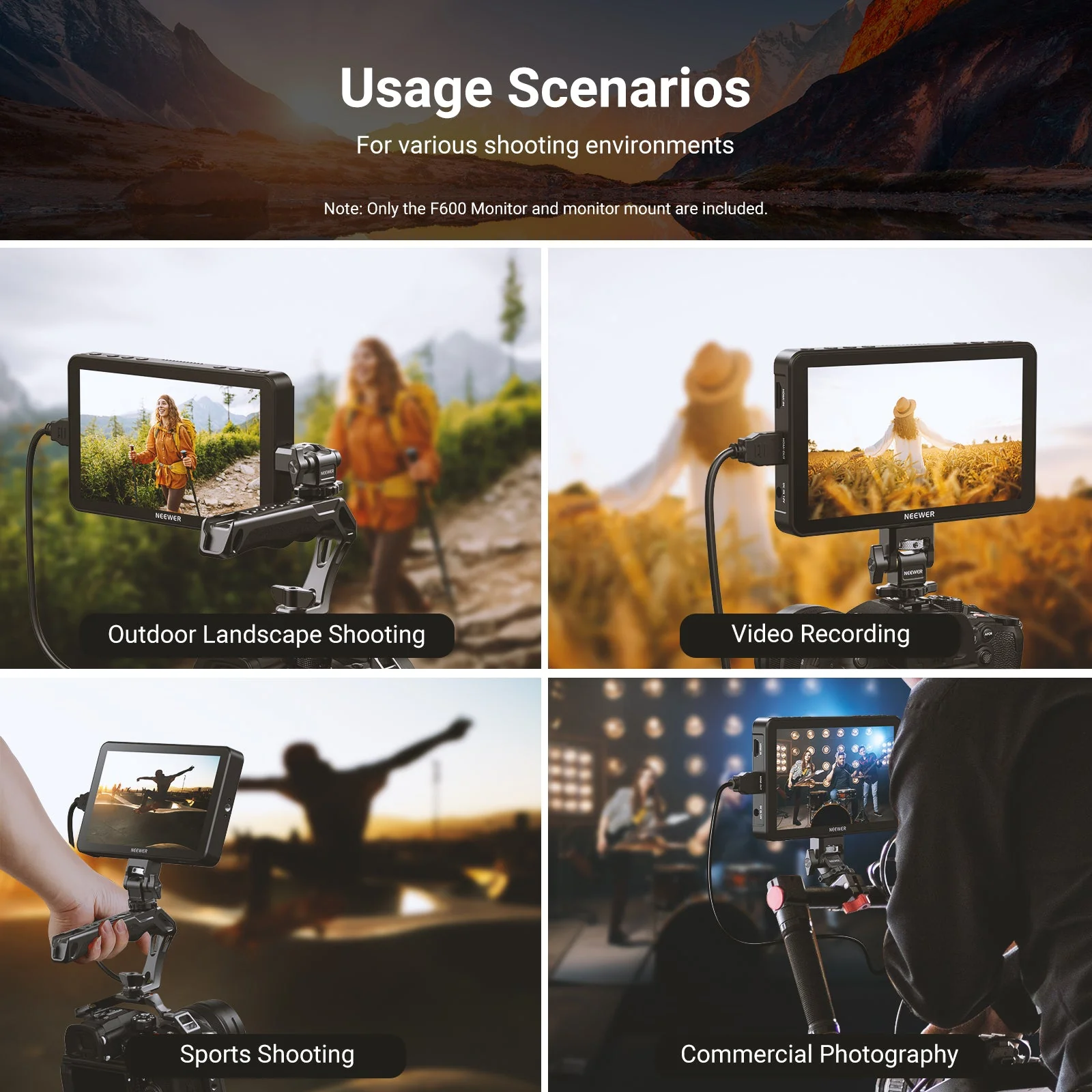 NEEWER F600 7" Touch Screen Camera Field Monitor - Image 9