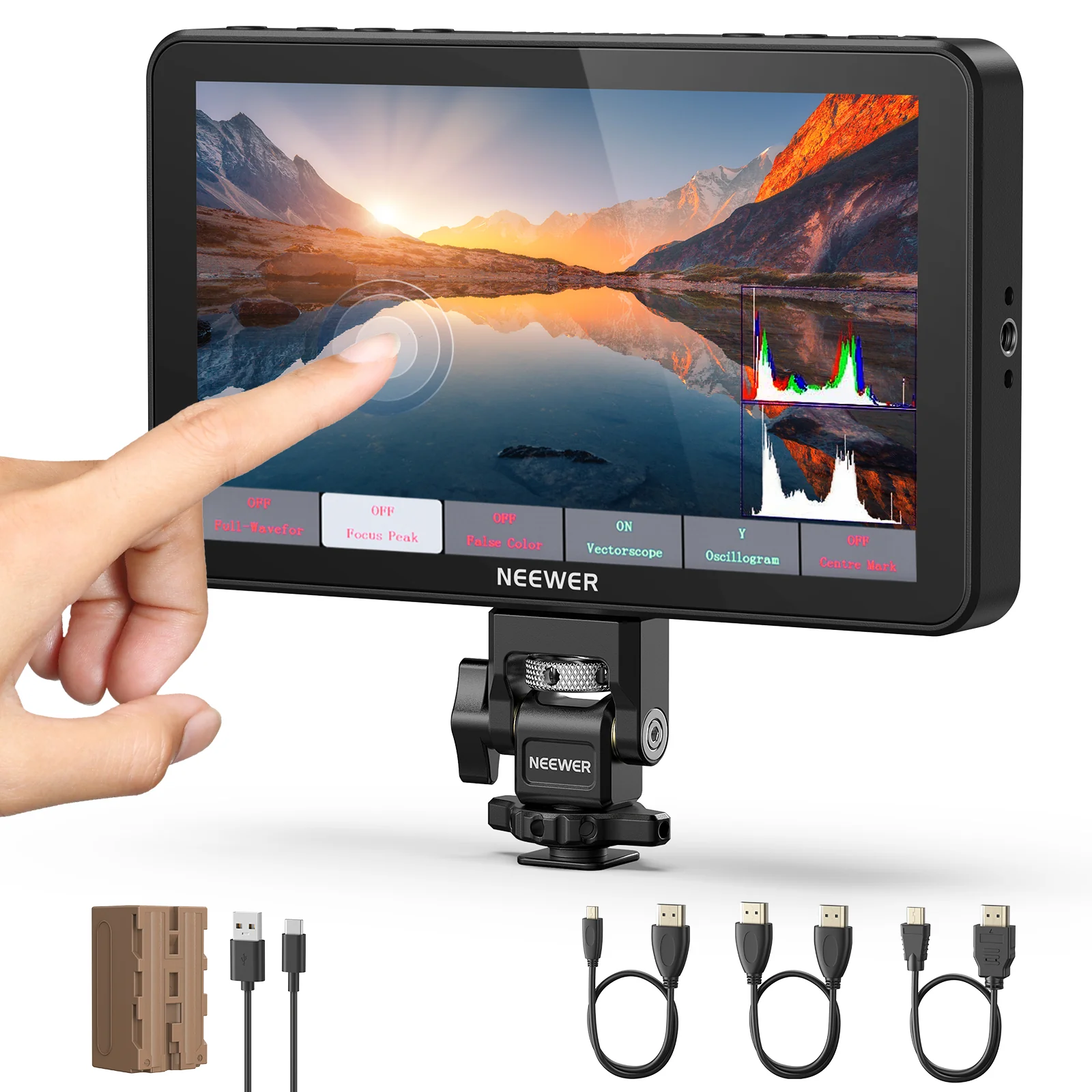 NEEWER F700 7" Camera Touch Screen Field Monitor - Image 11