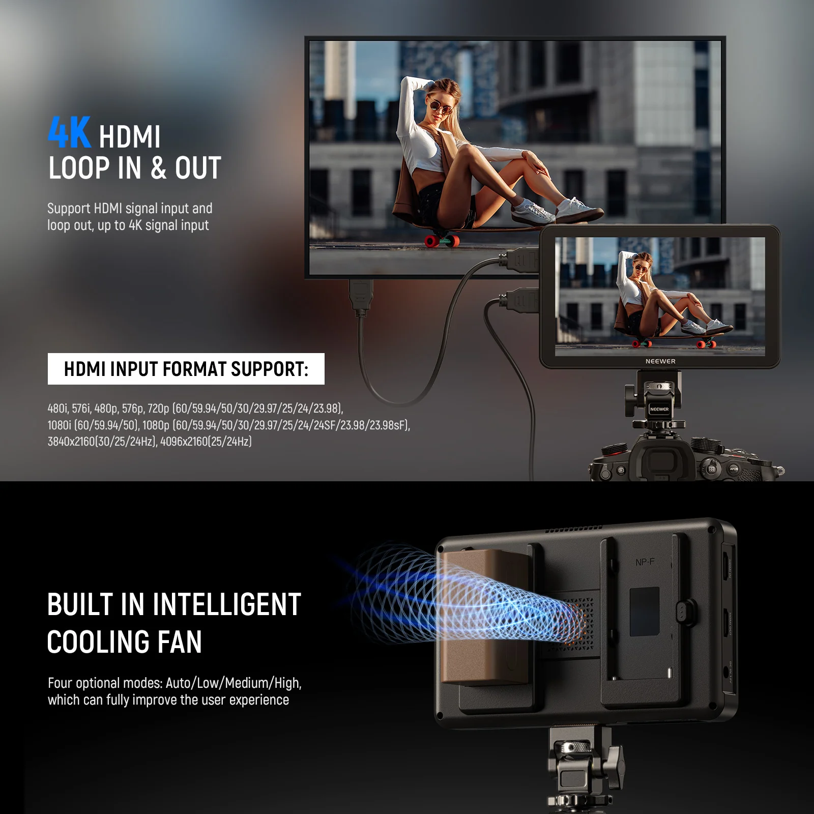 NEEWER F700 7" Camera Touch Screen Field Monitor - Image 24
