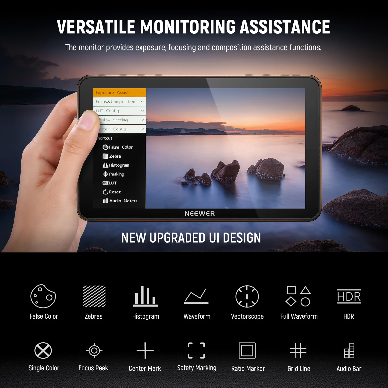 NEEWER F700 7" Camera Touch Screen Field Monitor - Image 26