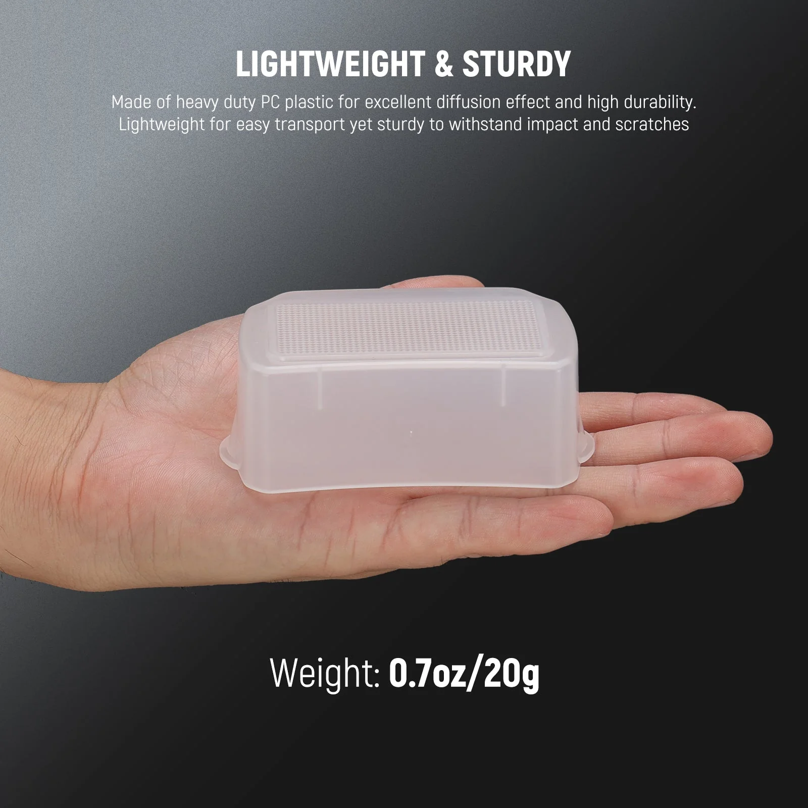 NEEWER FA002 Flash Diffuser for Square Head Speedlite Flash - Image 6