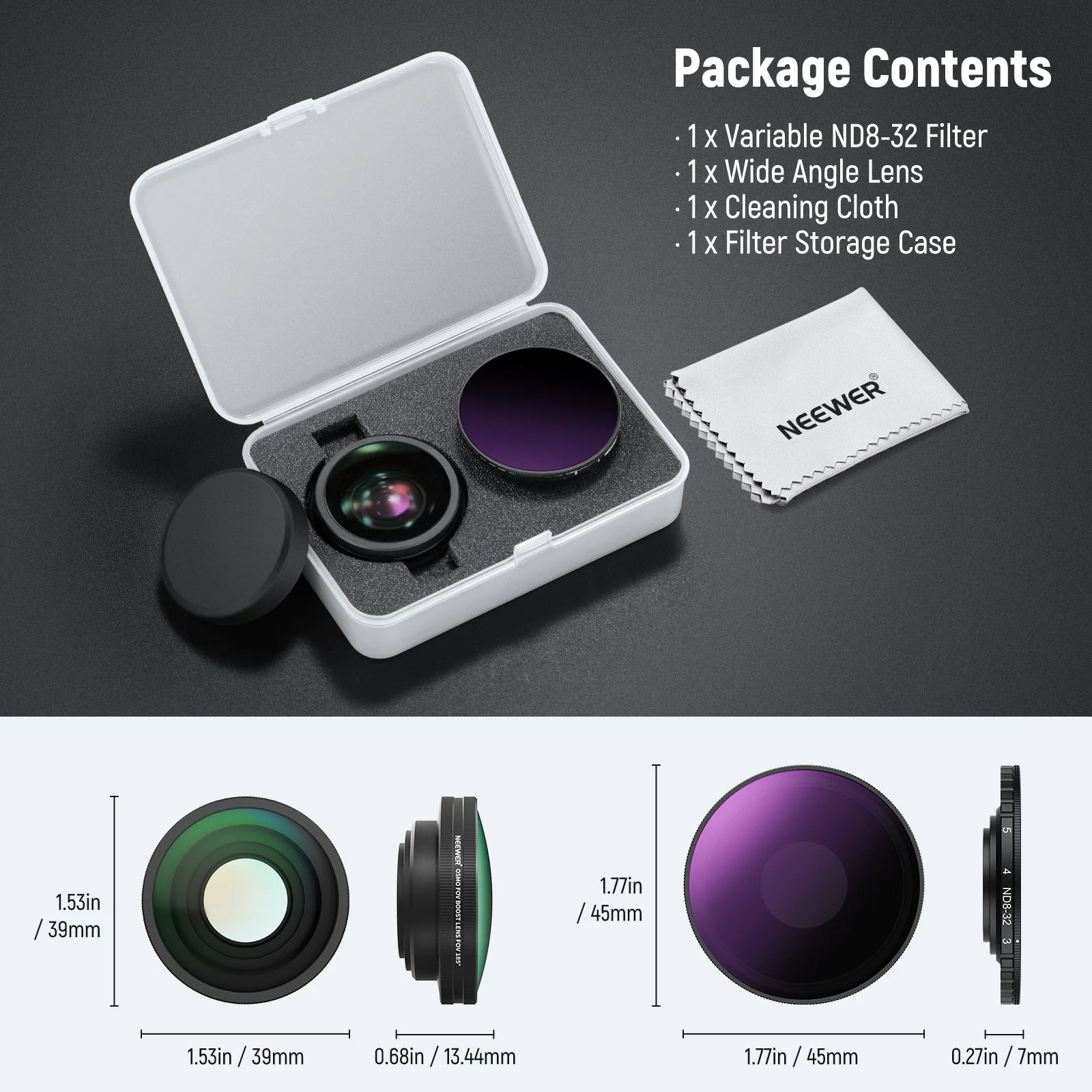 NEEWER Filter Lens Set For DJI Osmo Action 5 Pro/4 - Image 18