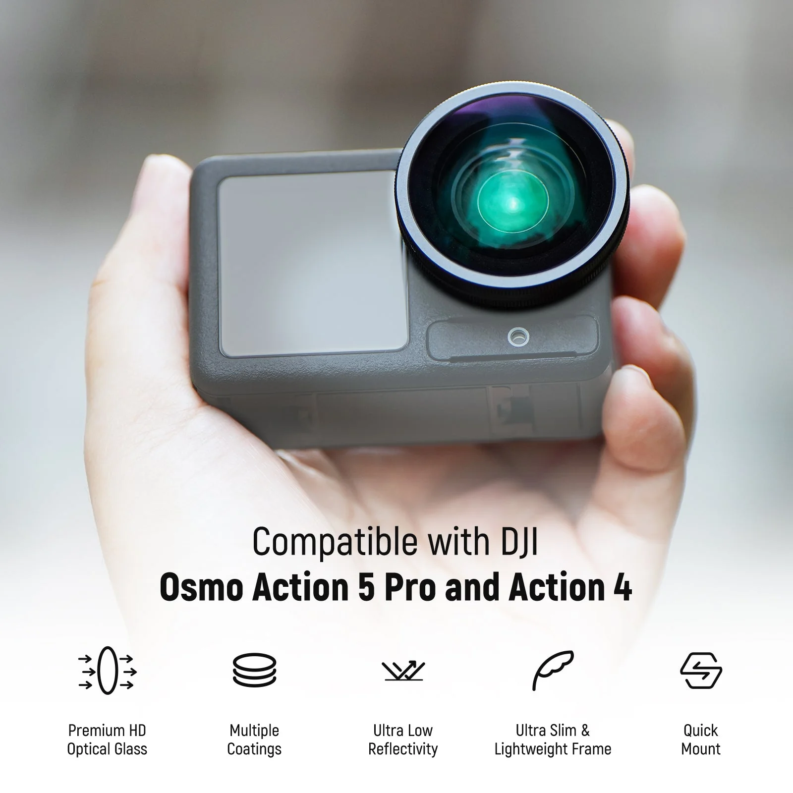 NEEWER Filter Lens Set For DJI Osmo Action 5 Pro/4 - Image 2