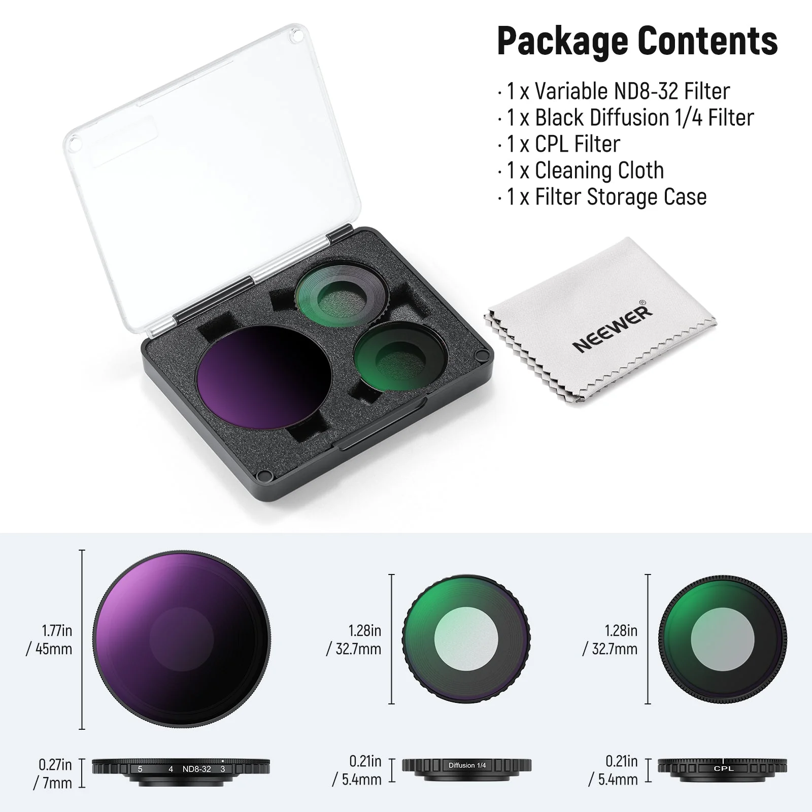 NEEWER Filter Lens Set For DJI Osmo Action 5 Pro/4 - Image 27