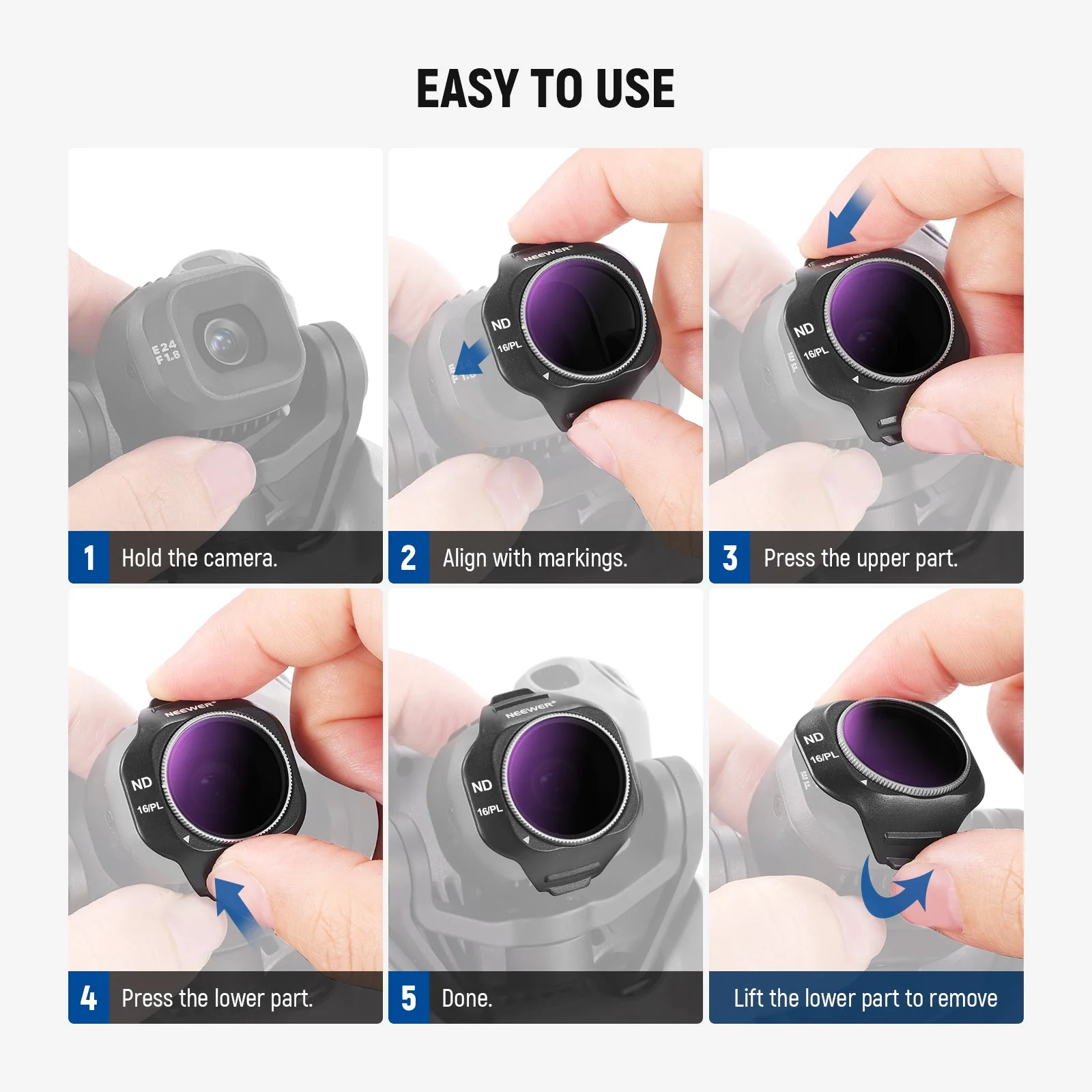 NEEWER ND/CPL/UV Filter Set Compatible with DJI Mini 5 Pro Drone - Image 21
