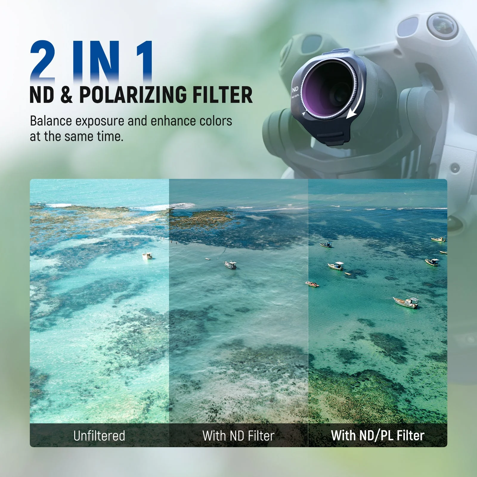NEEWER ND/CPL/UV Filter Set Compatible with DJI Mini 5 Pro Drone - Image 22