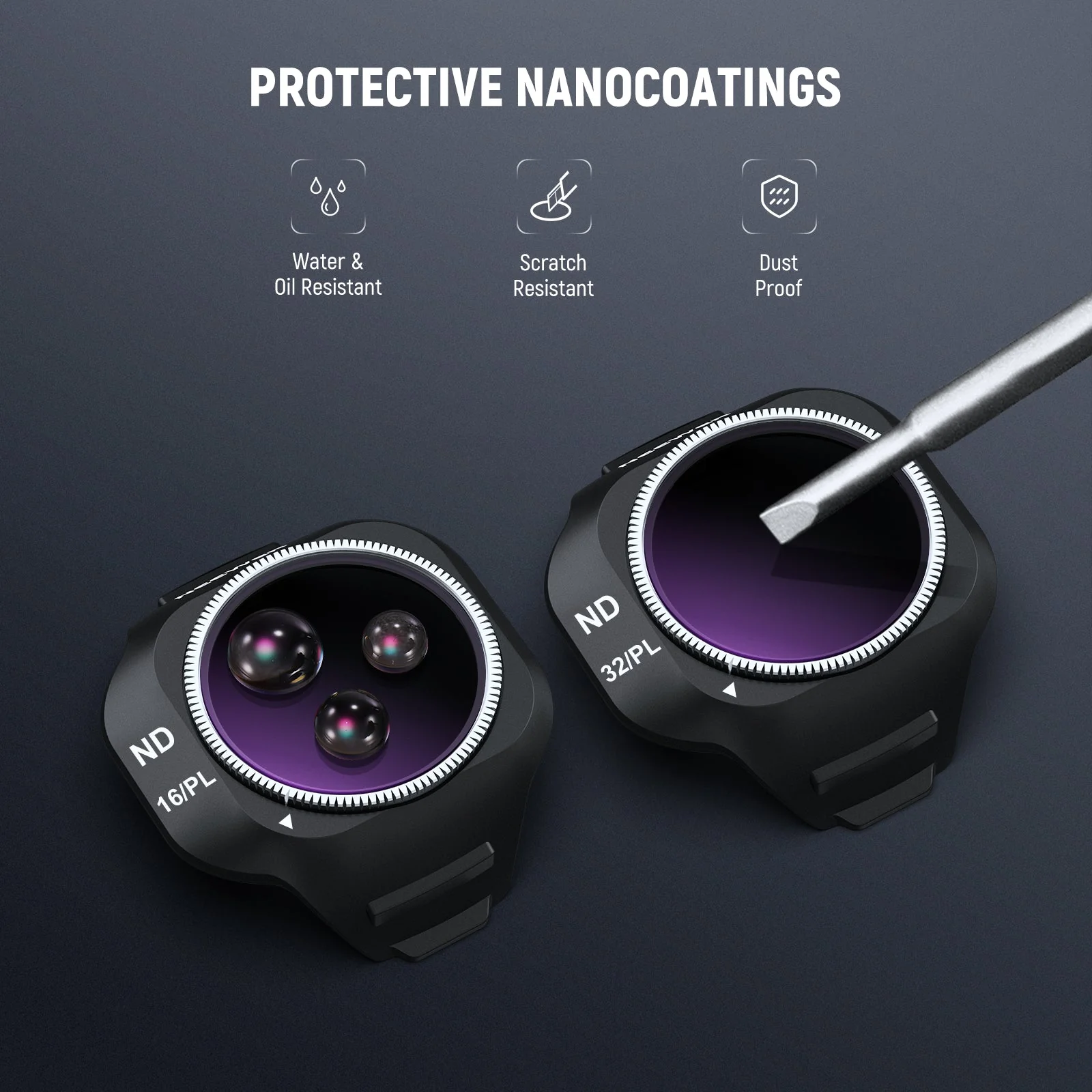 NEEWER ND/CPL/UV Filter Set Compatible with DJI Mini 5 Pro Drone - Image 25