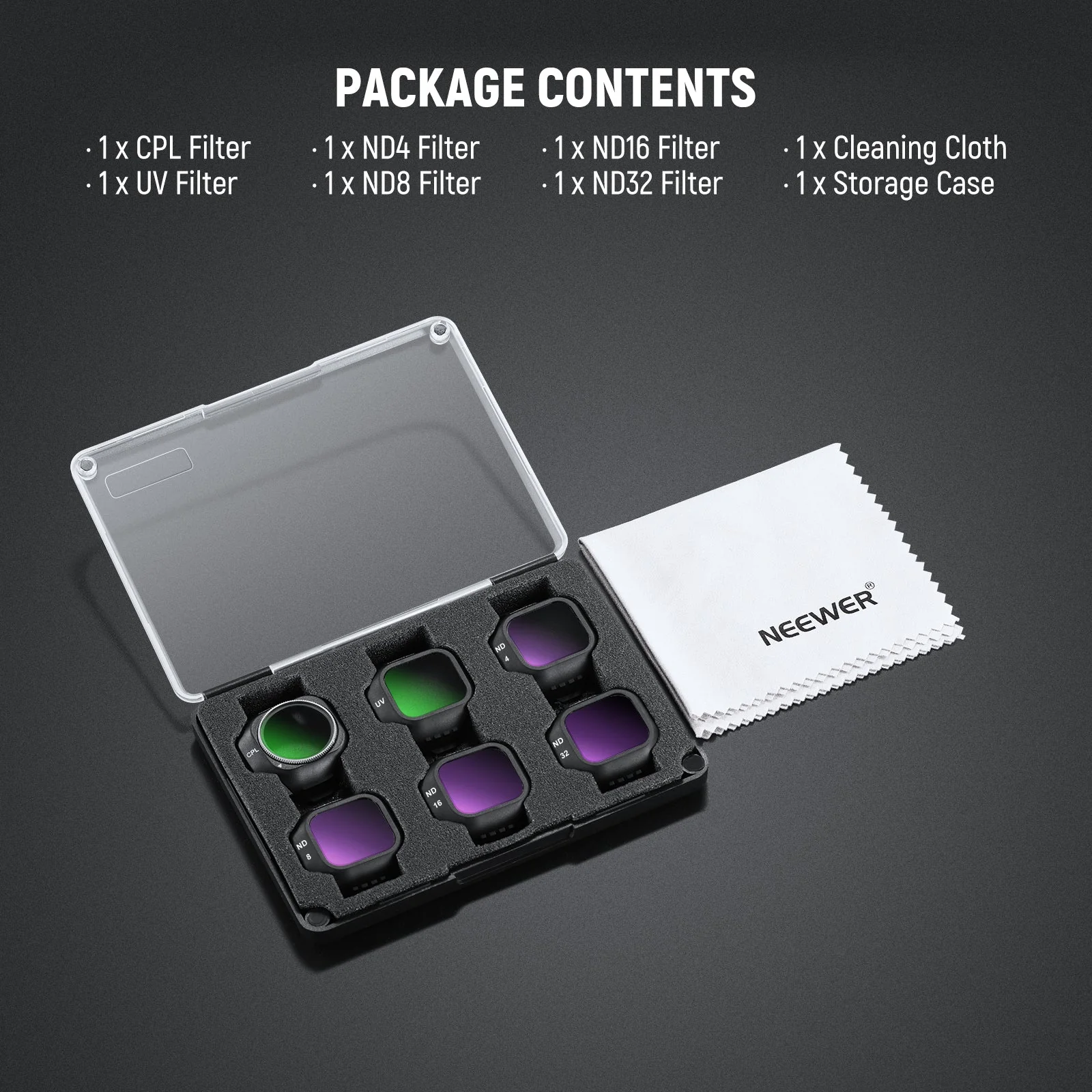NEEWER ND/CPL/UV Filter Set Compatible with DJI Mini 5 Pro Drone - Image 35