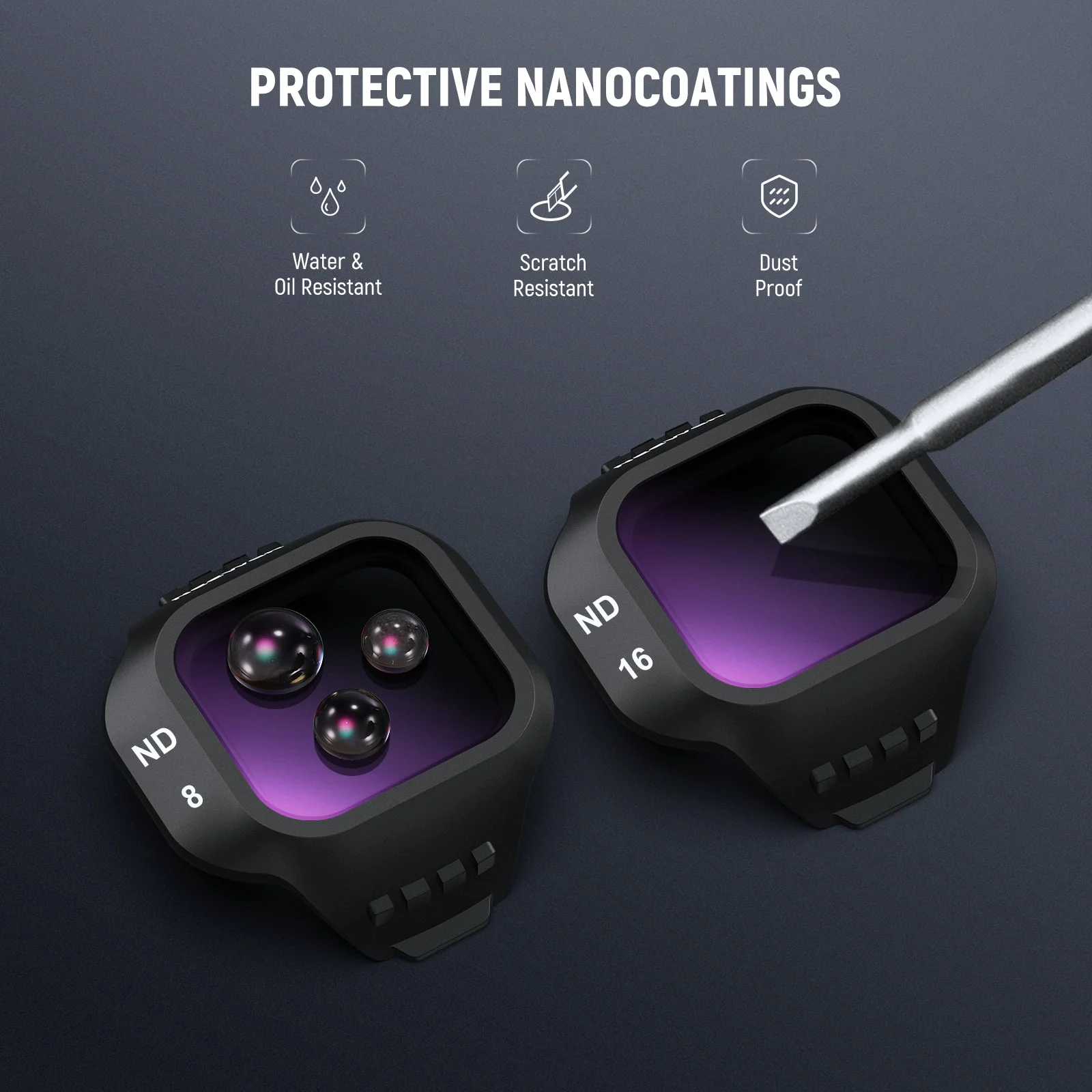 NEEWER ND/CPL/UV Filter Set Compatible with DJI Mini 5 Pro Drone - Image 6