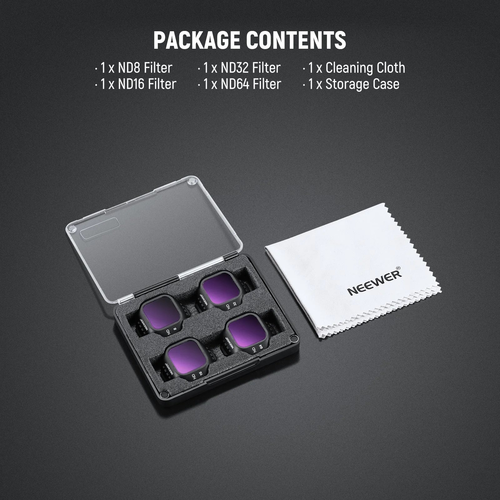 NEEWER ND/CPL/UV Filter Set Compatible with DJI Mini 5 Pro Drone - Image 8