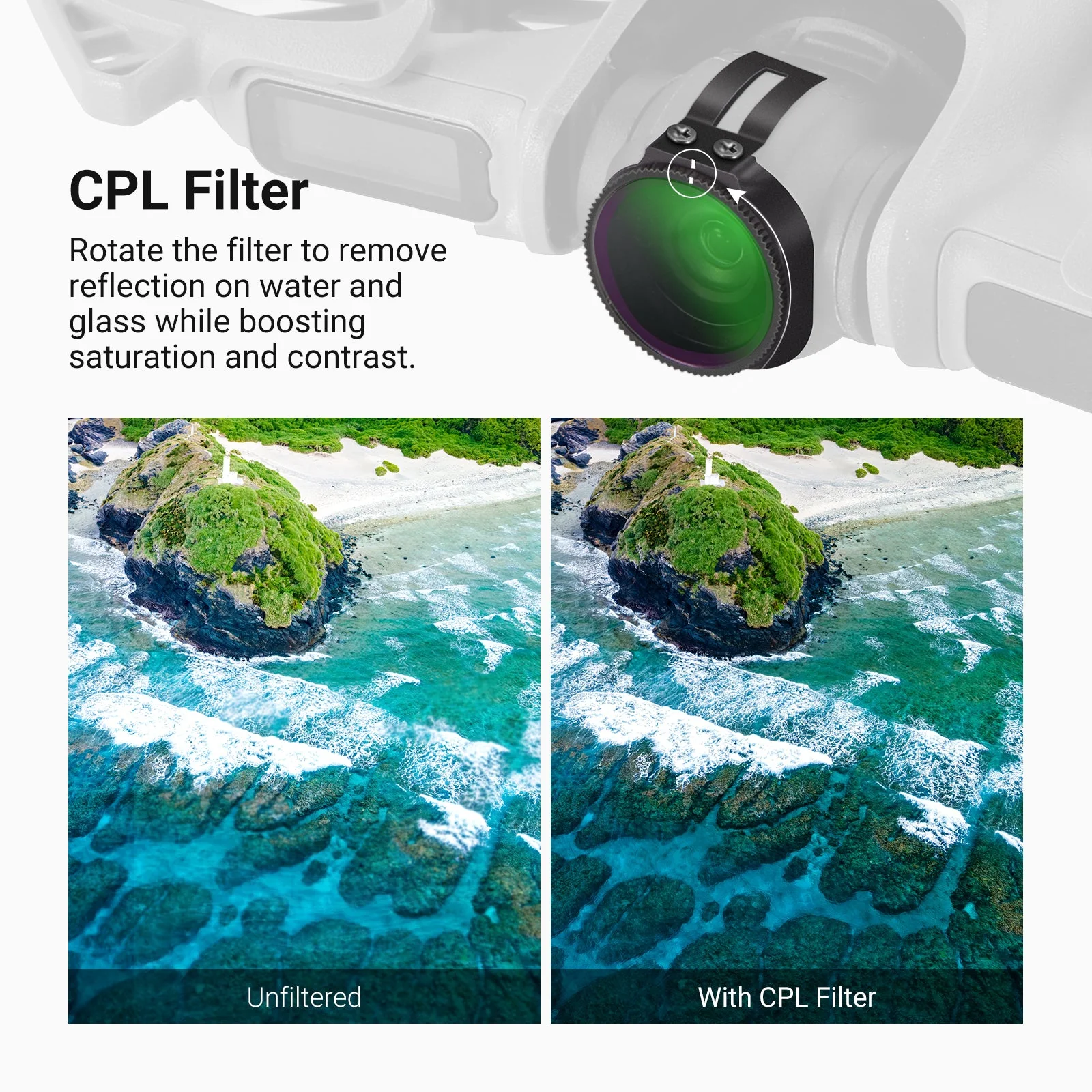 NEEWER ND/CPL/UV Filter Set Compatible with DJI NEO 2 - Image 12