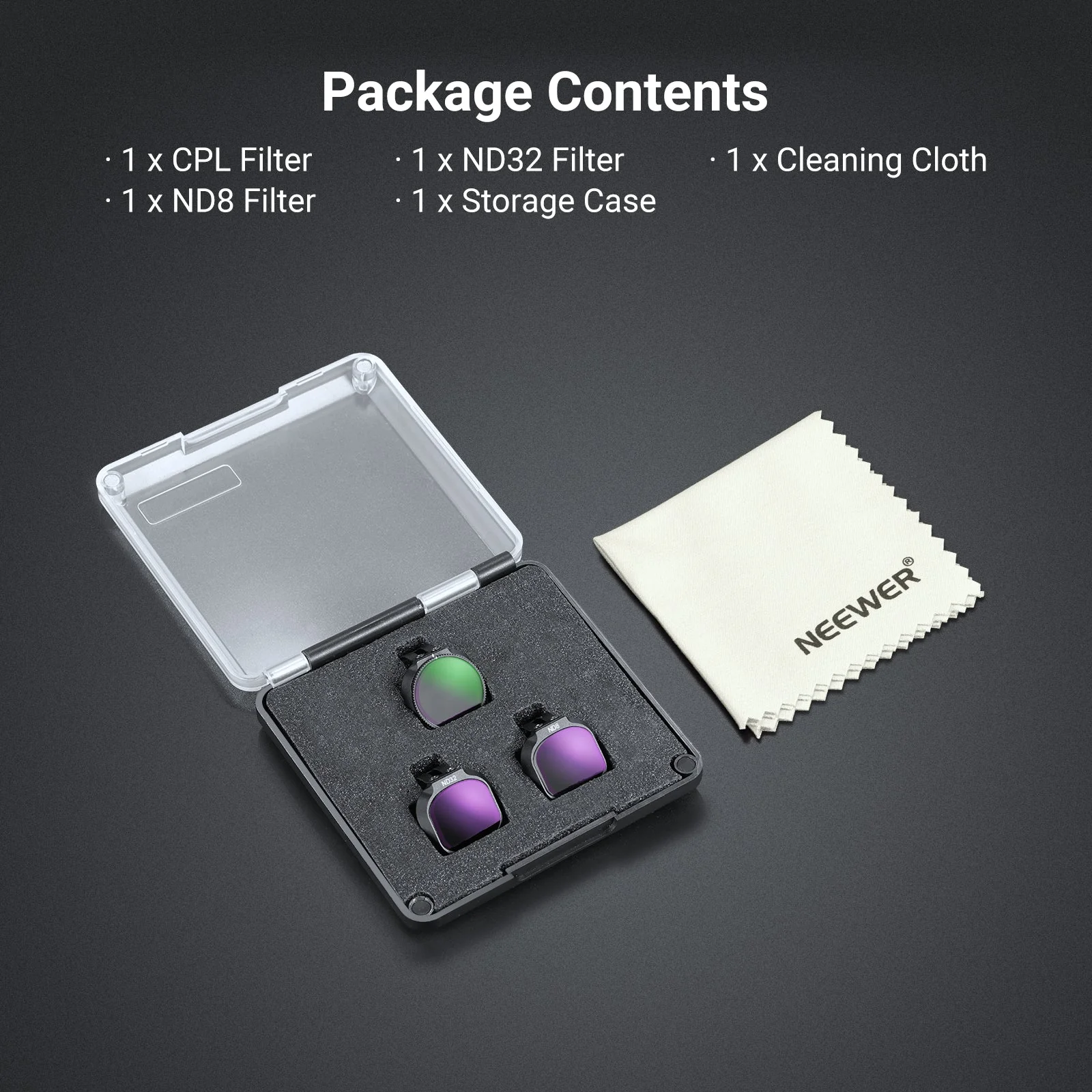 NEEWER ND/CPL/UV Filter Set Compatible with DJI NEO 2 - Image 16