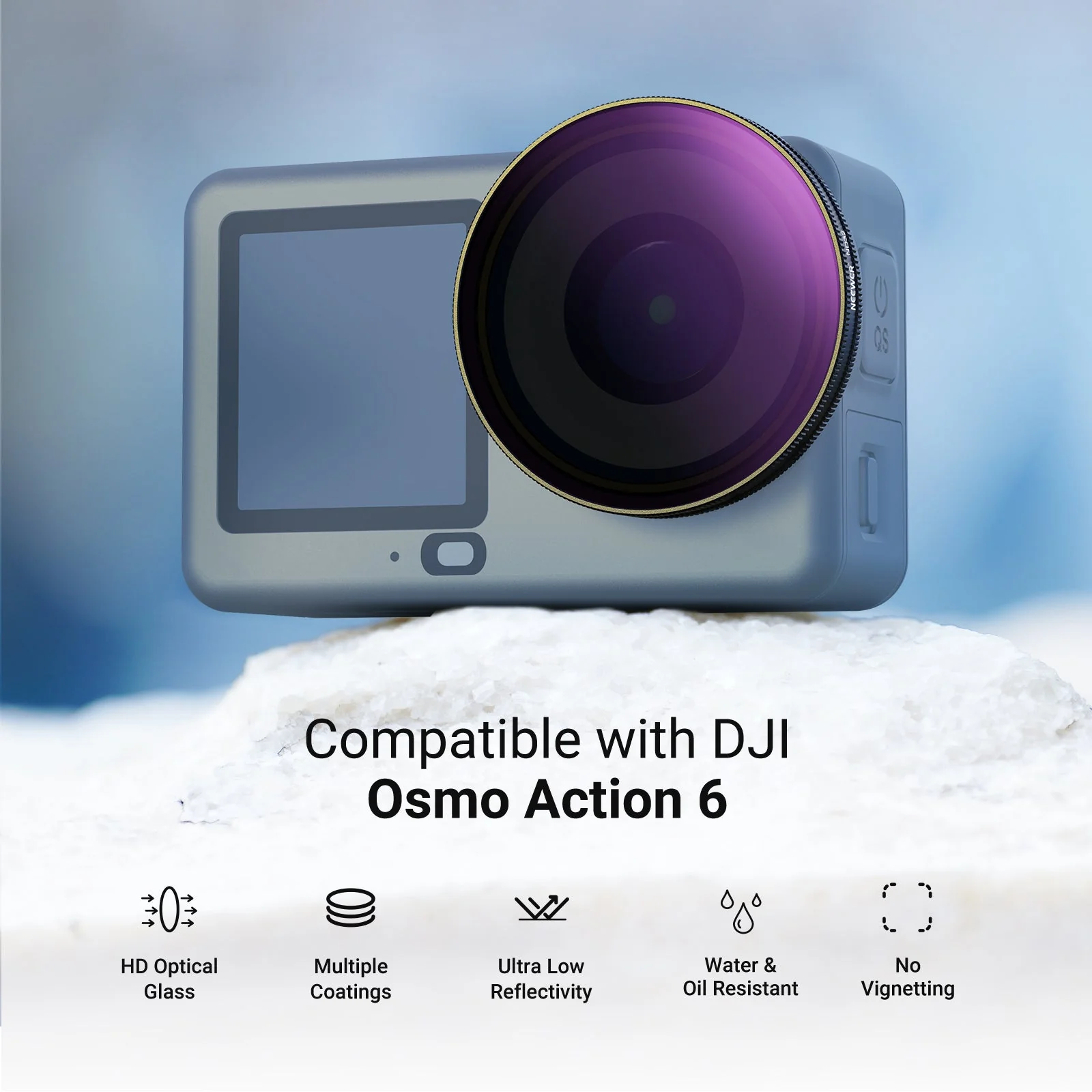 NEEWER ND/CPL Filter Set Compatible with DJI Osmo Action 6 - Image 3