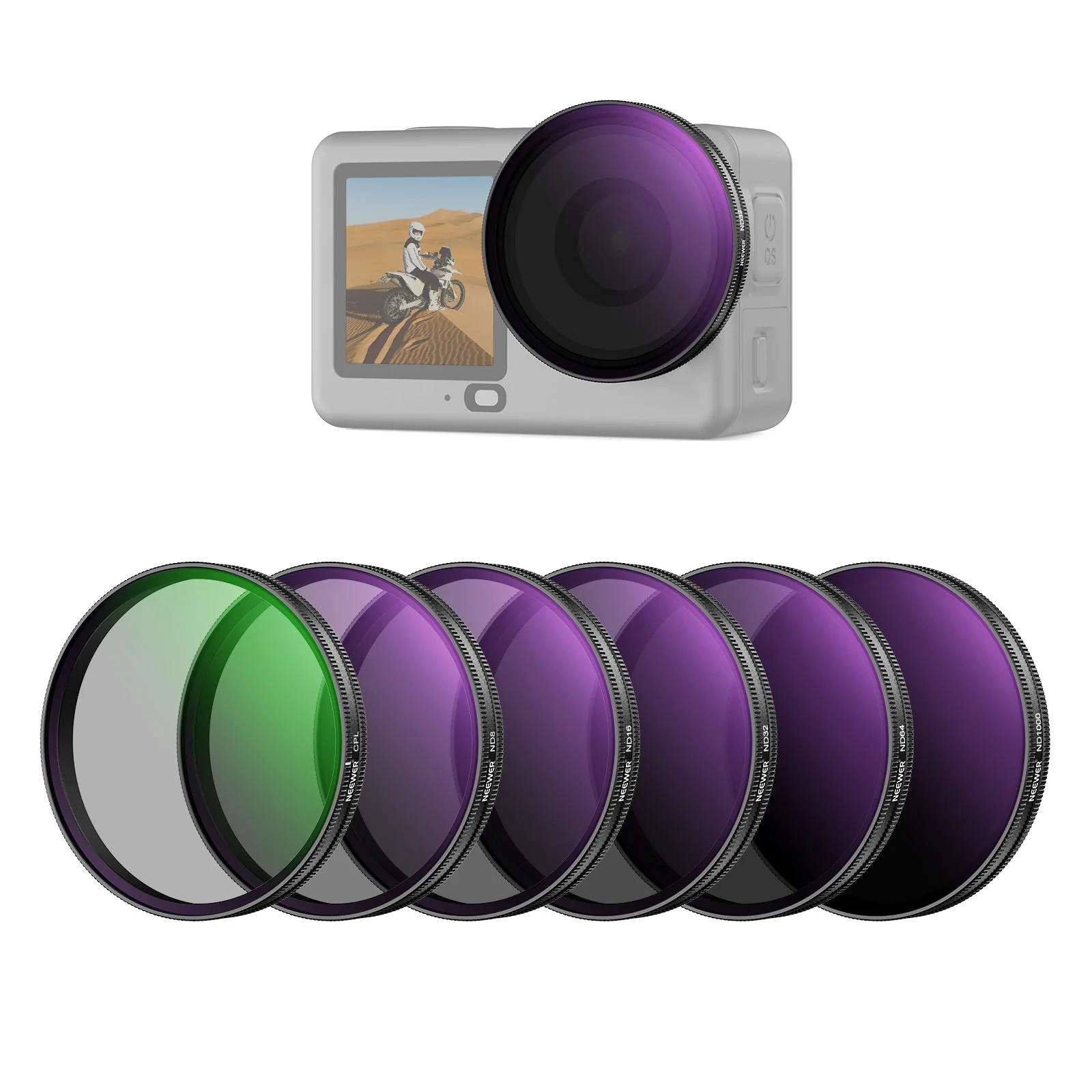 NEEWER ND/CPL Filter Set Compatible with DJI Osmo Action 6 - Image 9