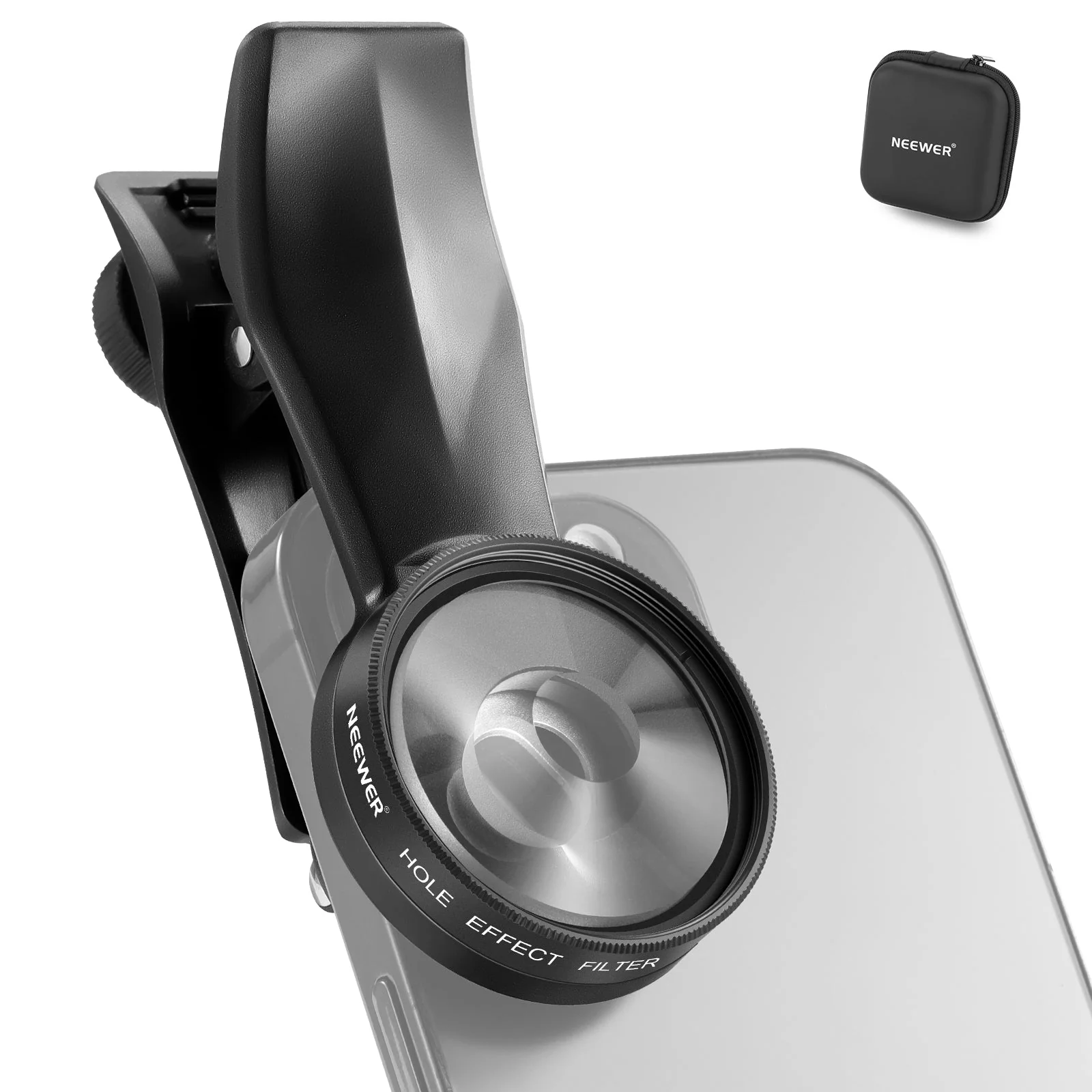 NEEWER FL-100 37mm Spiral Halo Prism Filter with Phone Clip
