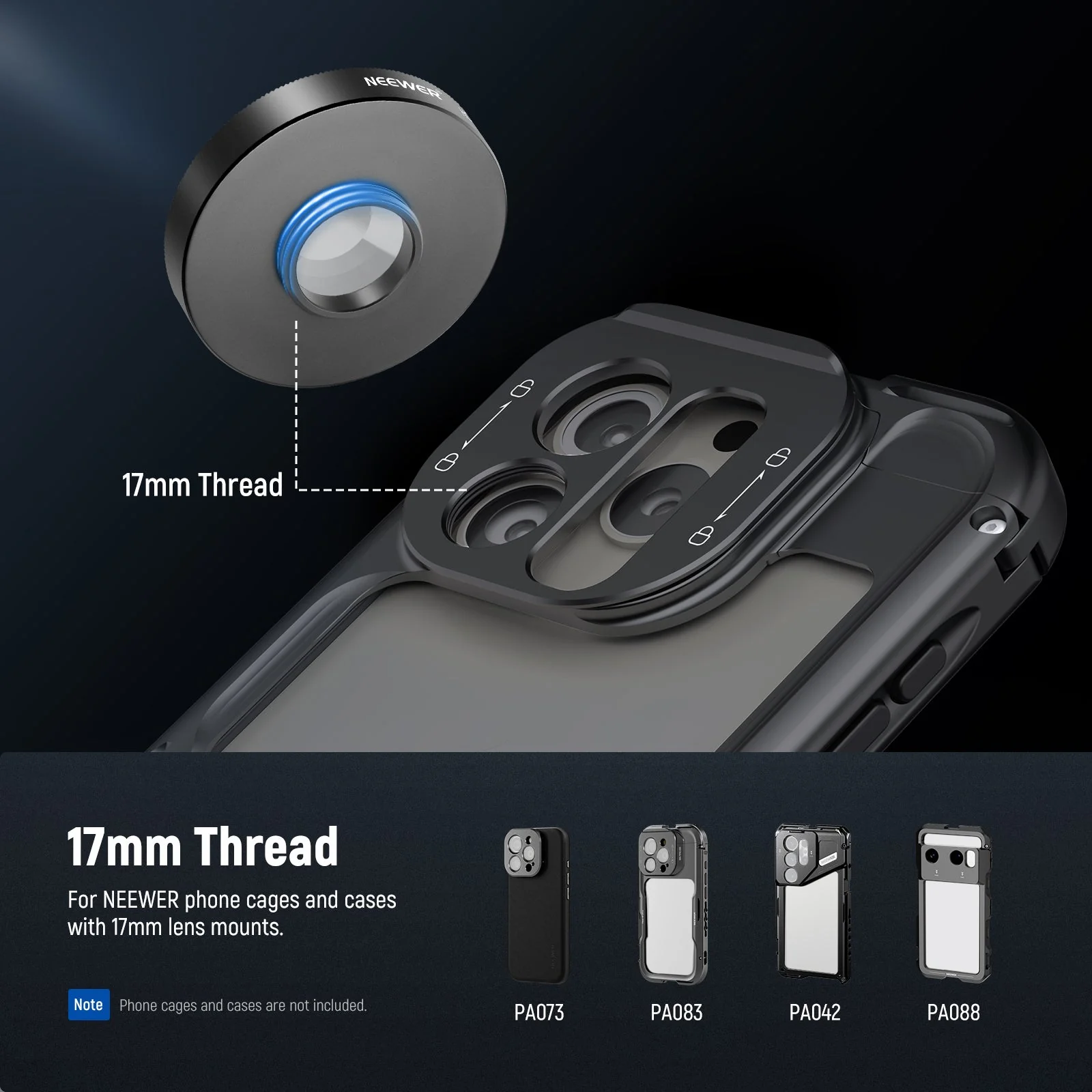 NEEWER FL-100 37mm Spiral Halo Prism Filter with Phone Clip - Image 7