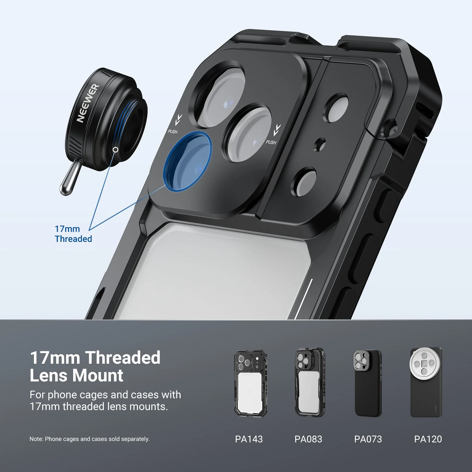 NEEWER FL-102 24mm Kaleidoscope Filter with Phone Clip - Image 7