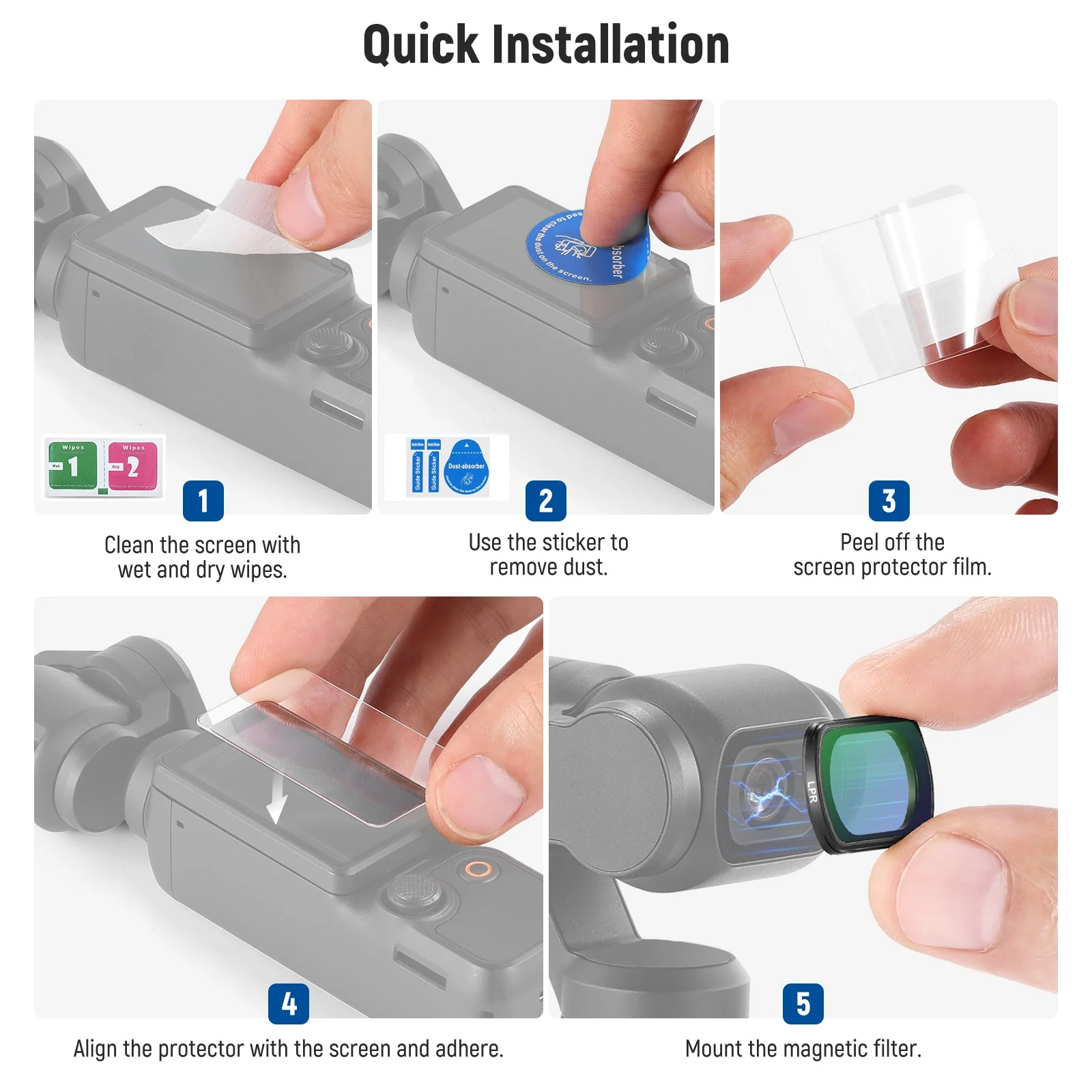 NEEWER FL-63 Light Pollution Reduction Filter For Pocket 3 / Pocket 4 - Image 8