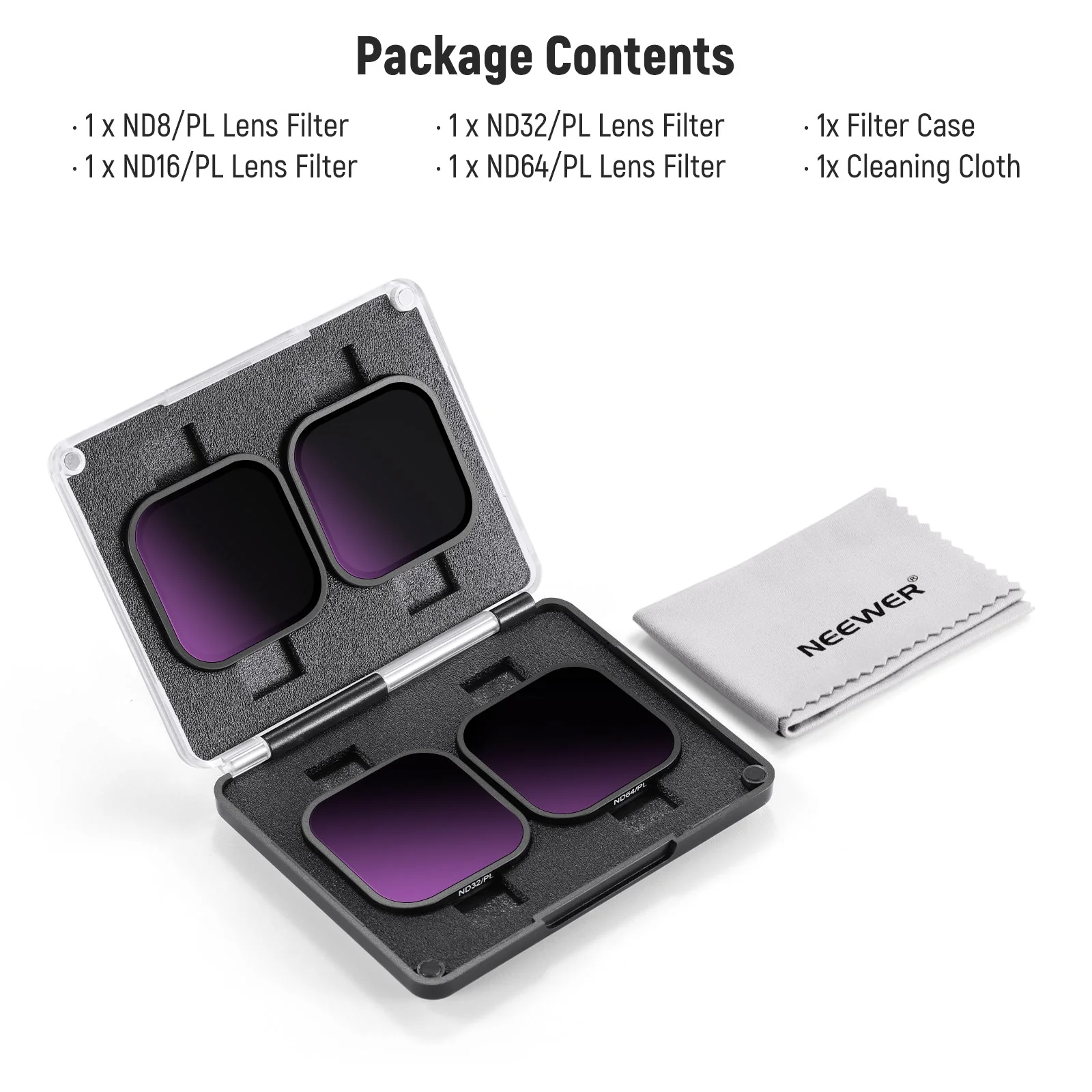 NEEWER FL-85 4 Pack ND/PL Filter Set Compatible with Insta360 ACE PRO - Image 8