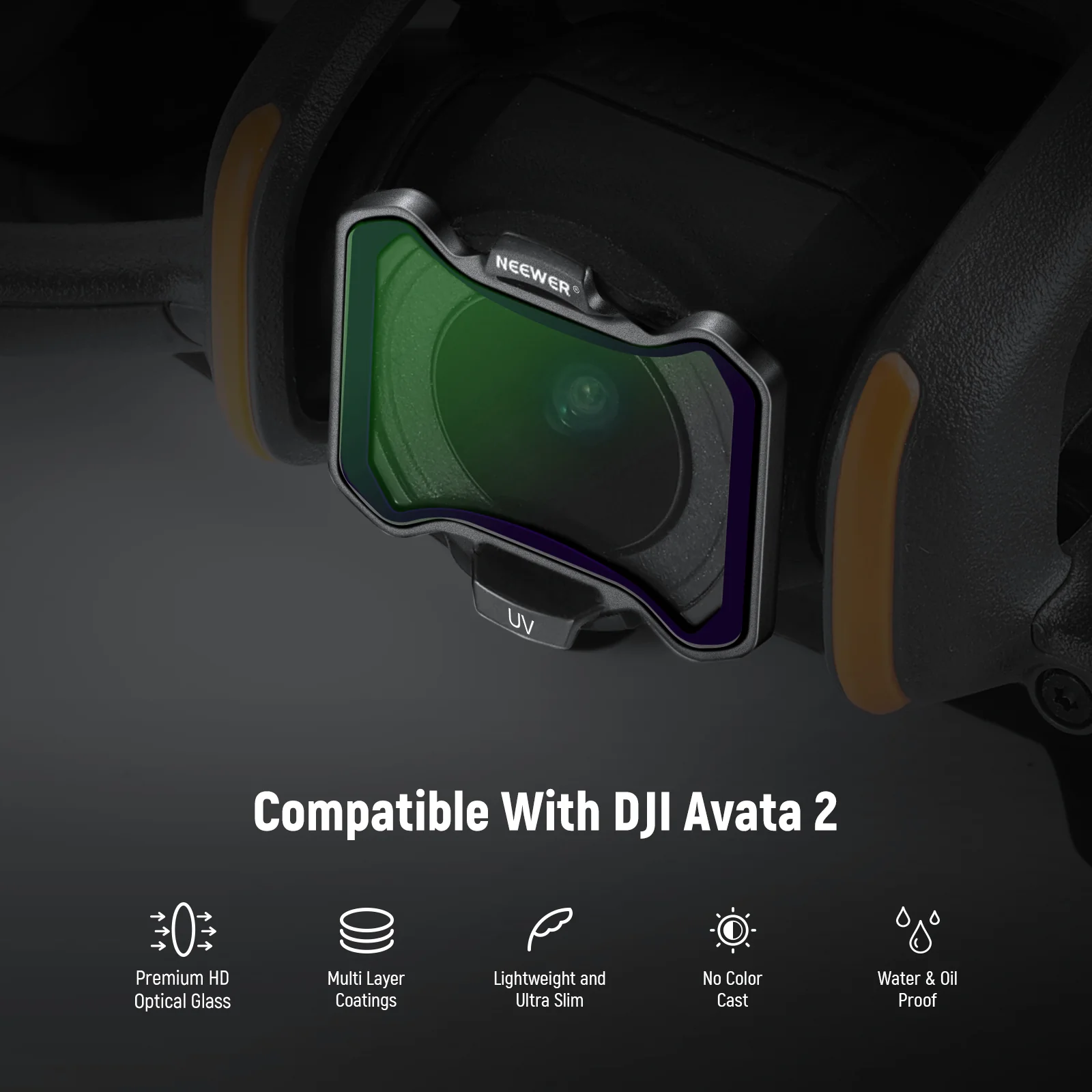 NEEWER FL-A29 6 Pack Snap On ND&UV&CPL Filter Set For DJI Avata 2 - Image 2