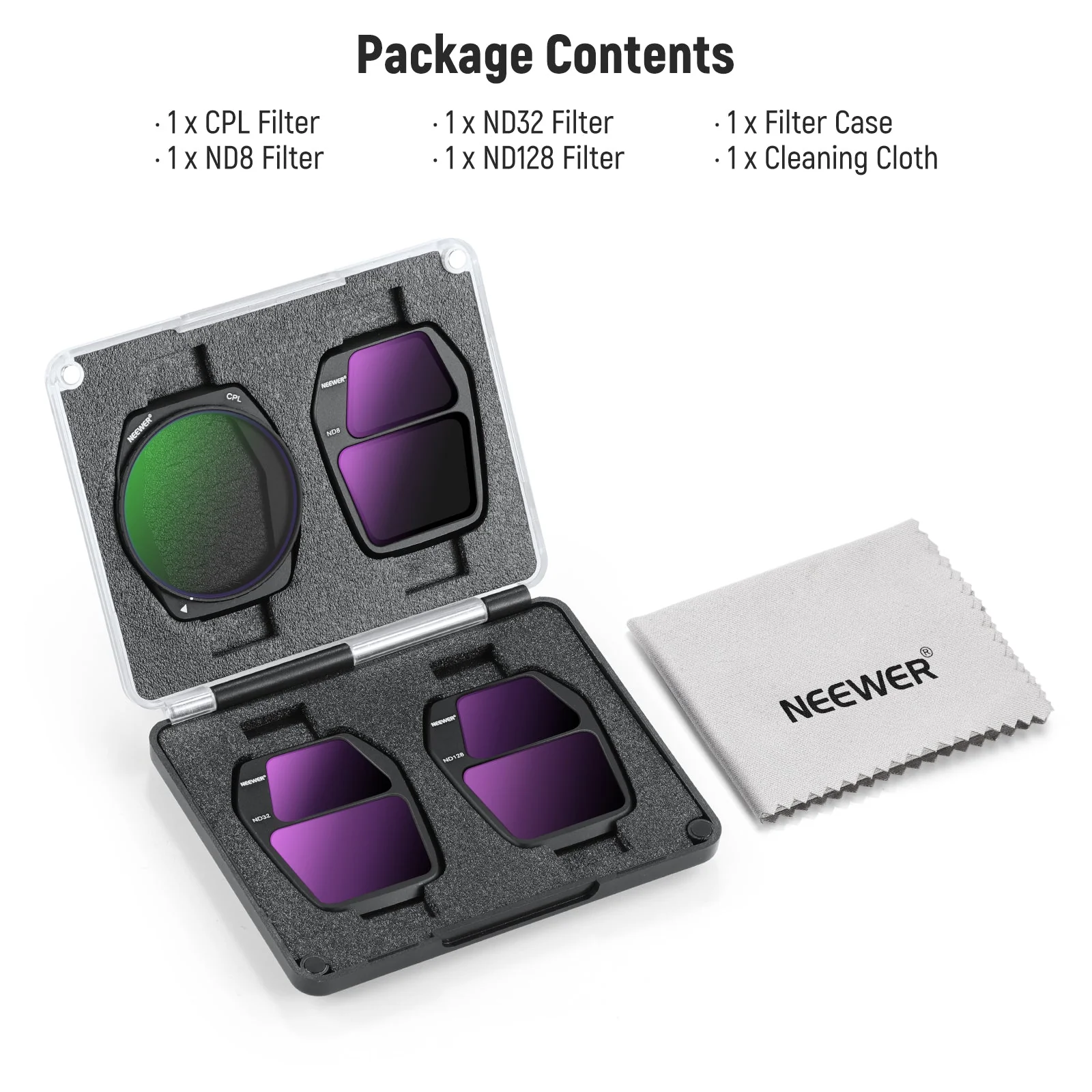 NEEWER FL-A85/FL-A86 ND CPL Filter Set Compatible with DJI Air 3S - Image 10