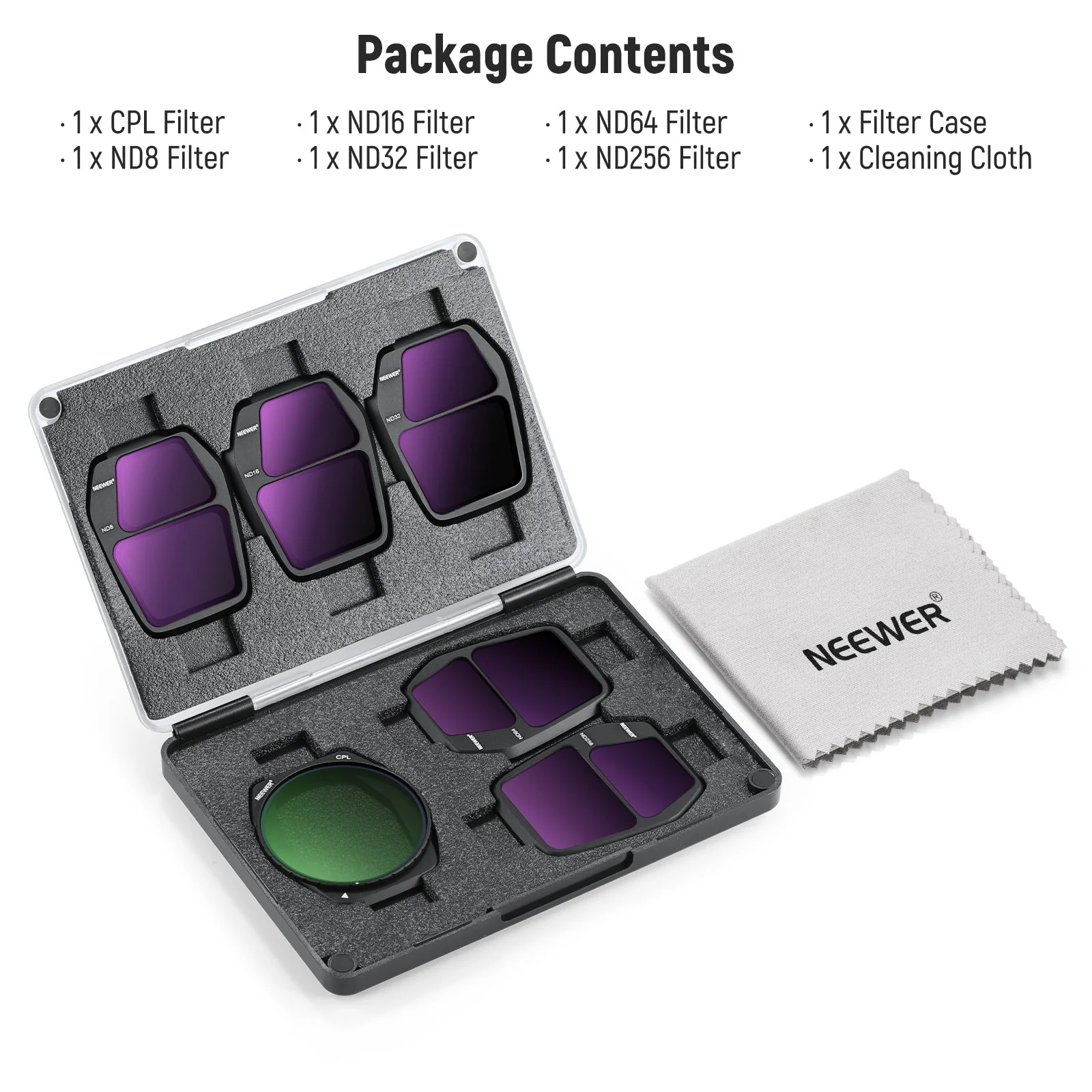 NEEWER FL-A85/FL-A86 ND CPL Filter Set Compatible with DJI Air 3S - Image 11