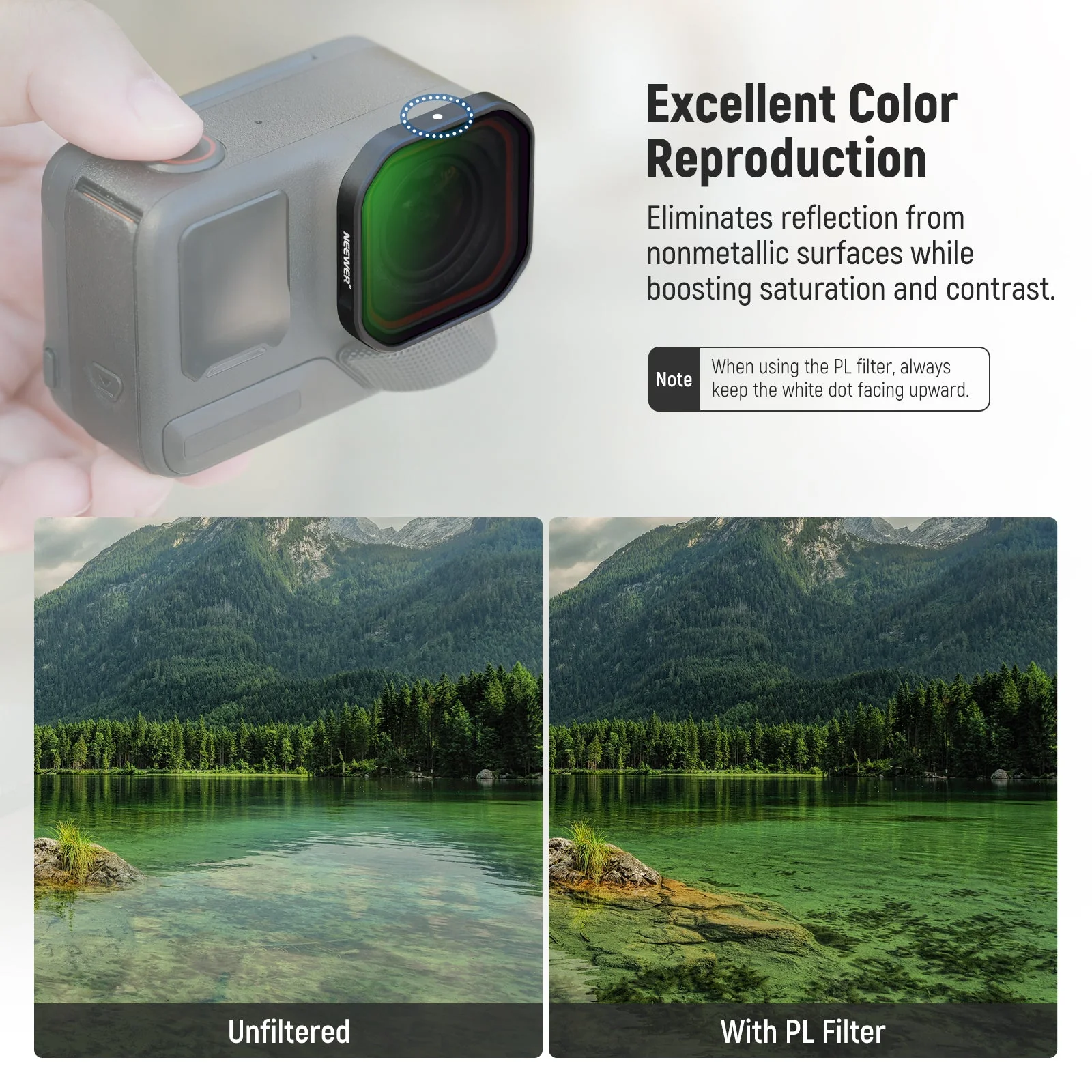 NEEWER FL-A95 PL/ND8/ND16/ND32 Filter Set For Insta360 Ace Pro 2 - Image 3