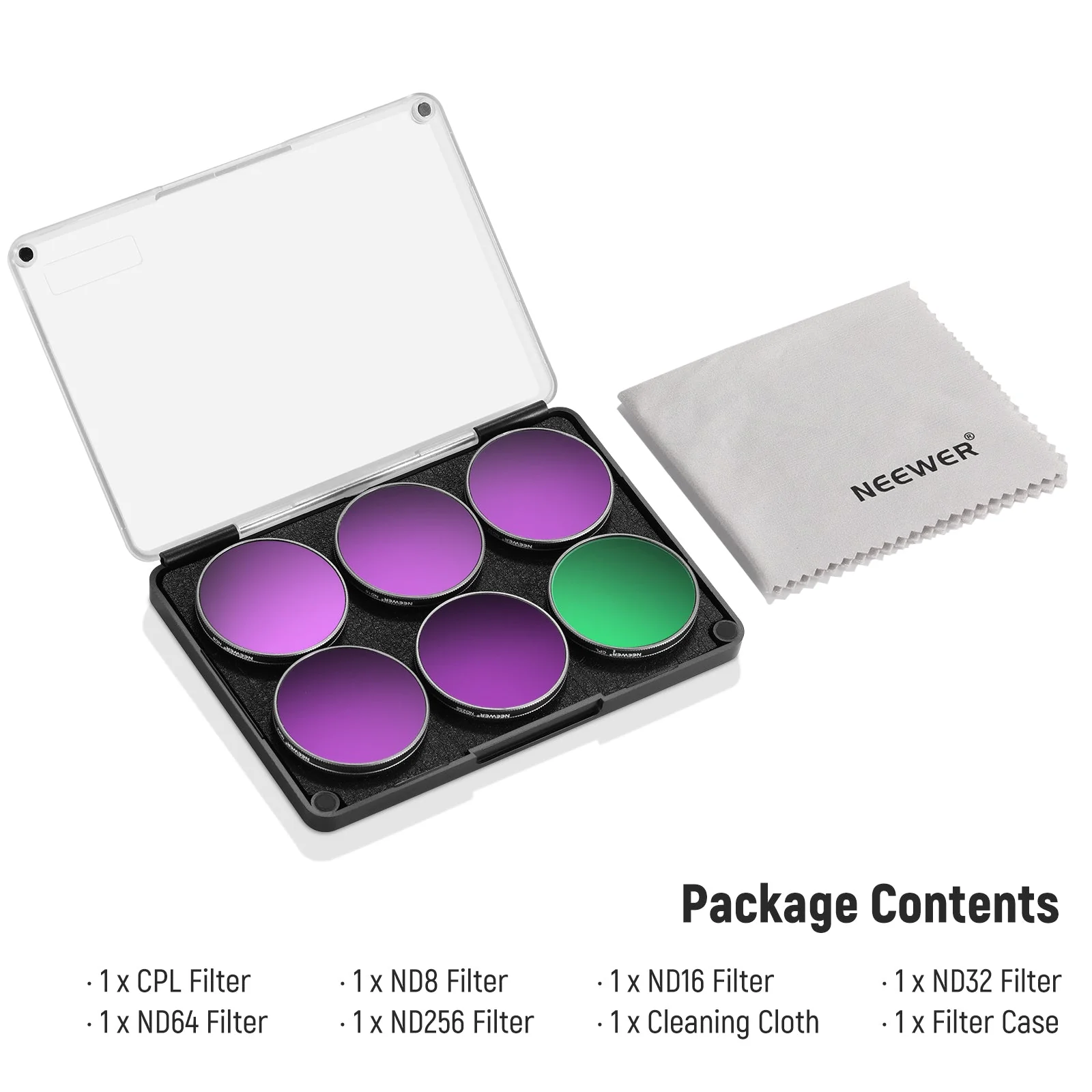 NEEWER FL-A98 6 Pack ND Filter Set For DJI Osmo Action 5 Pro/4/3 - Image 8