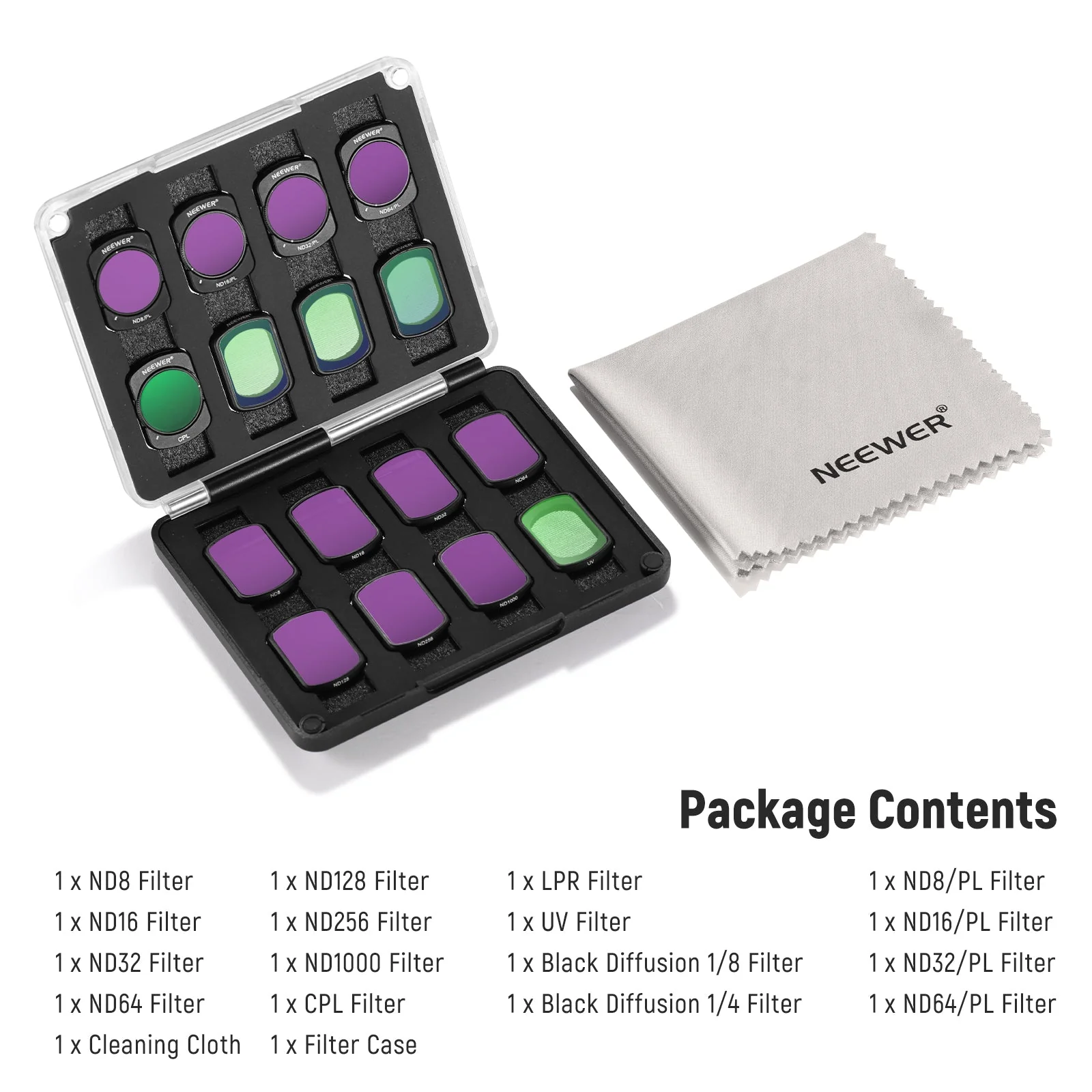 NEEWER FL-B06 16-Pack Filter Set for DJI Osmo Pocket 3 - Image 9