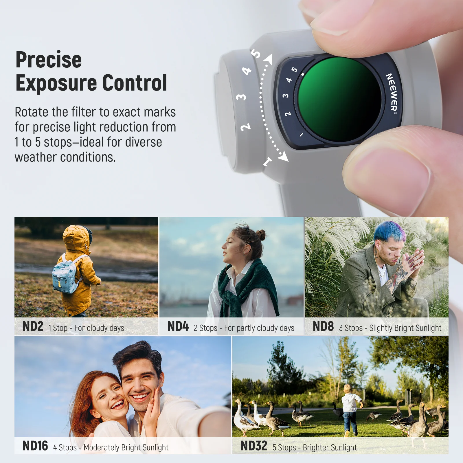 NEEWER Filter & Wide Angle Lens Set for DJI Osmo Pocket 3 / Pocket 4 - Image 15