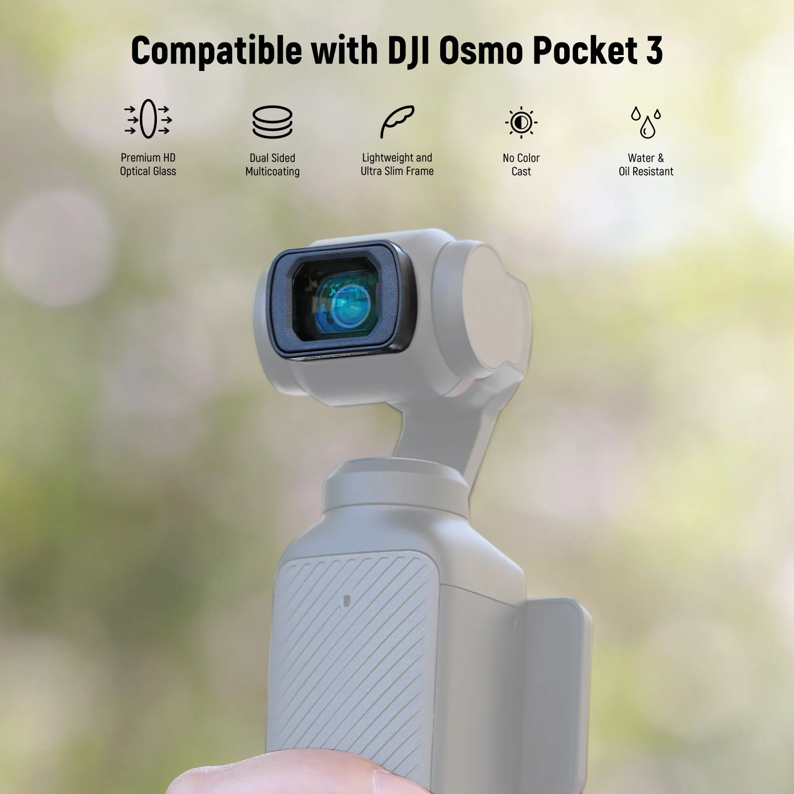 NEEWER Filter & Wide Angle Lens Set for DJI Osmo Pocket 3 / Pocket 4 - Image 2
