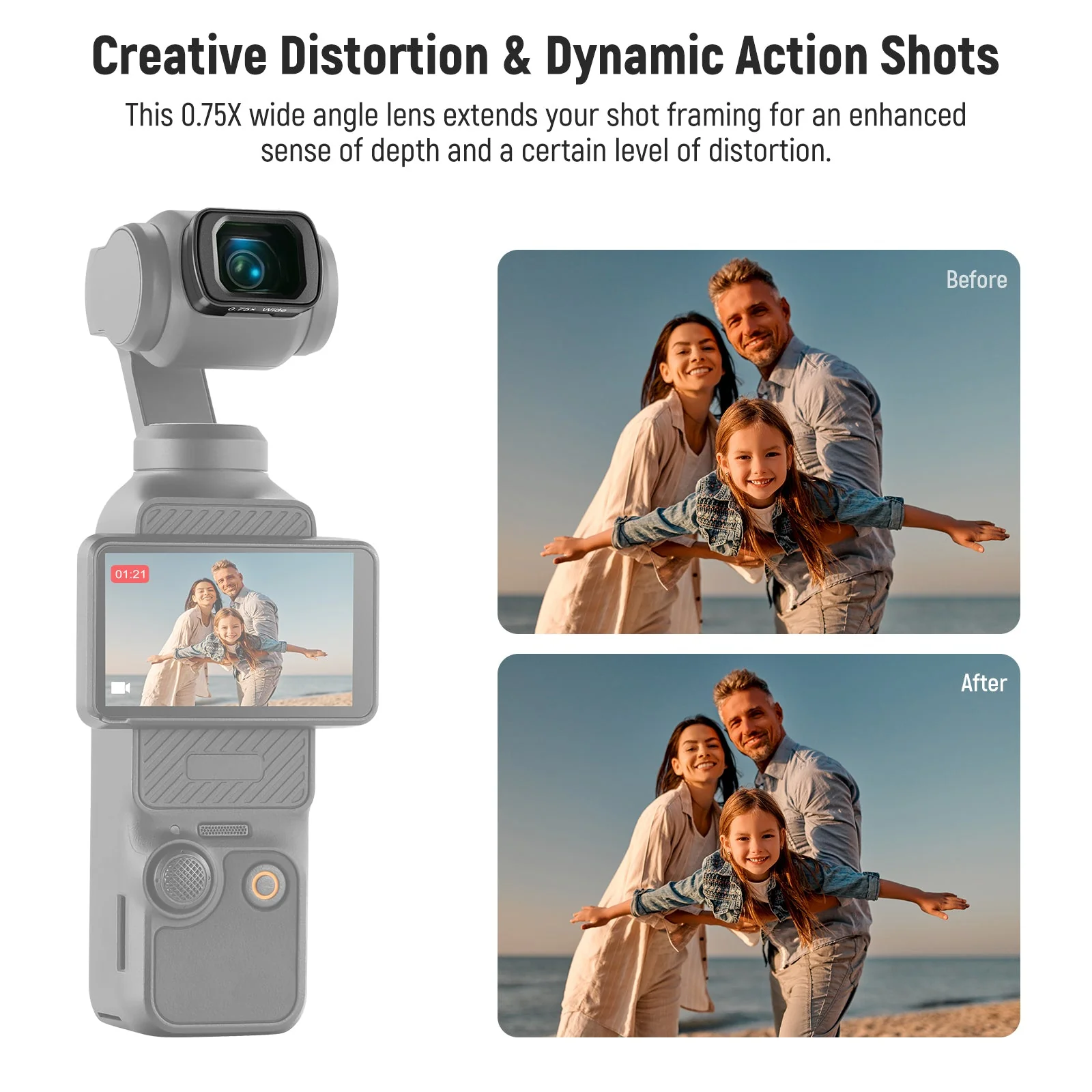 NEEWER Filter & Wide Angle Lens Set for DJI Osmo Pocket 3 / Pocket 4 - Image 4