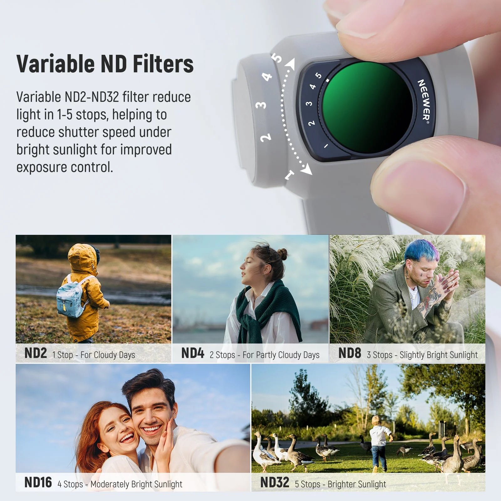 NEEWER Filter & Wide Angle Lens Set for DJI Osmo Pocket 3 / Pocket 4 - Image 5