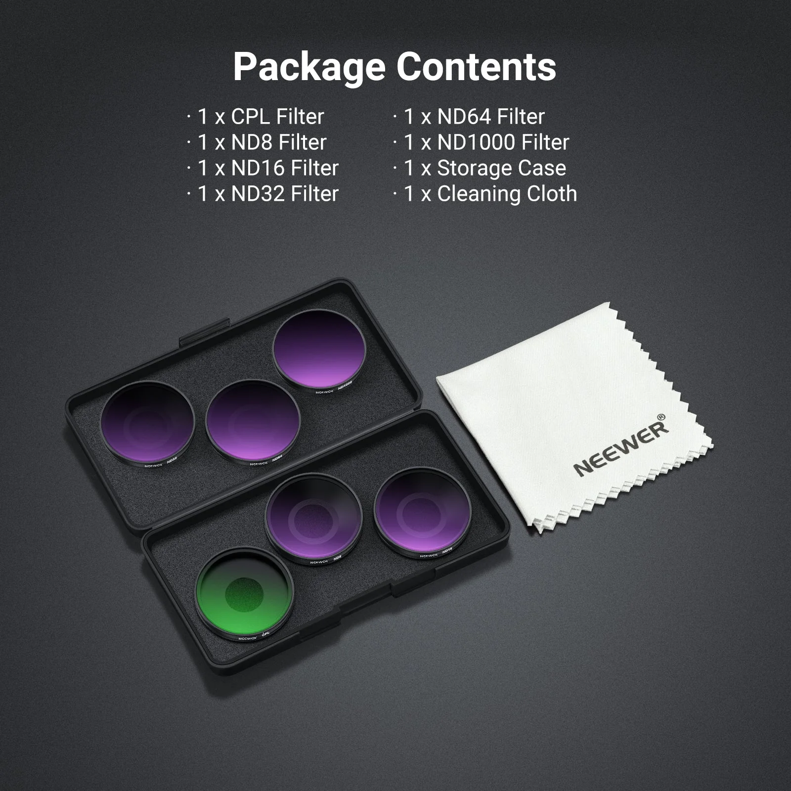 NEEWER FL-B100 Screw On Filter Set For DJI Osmo Action 6 - Image 16