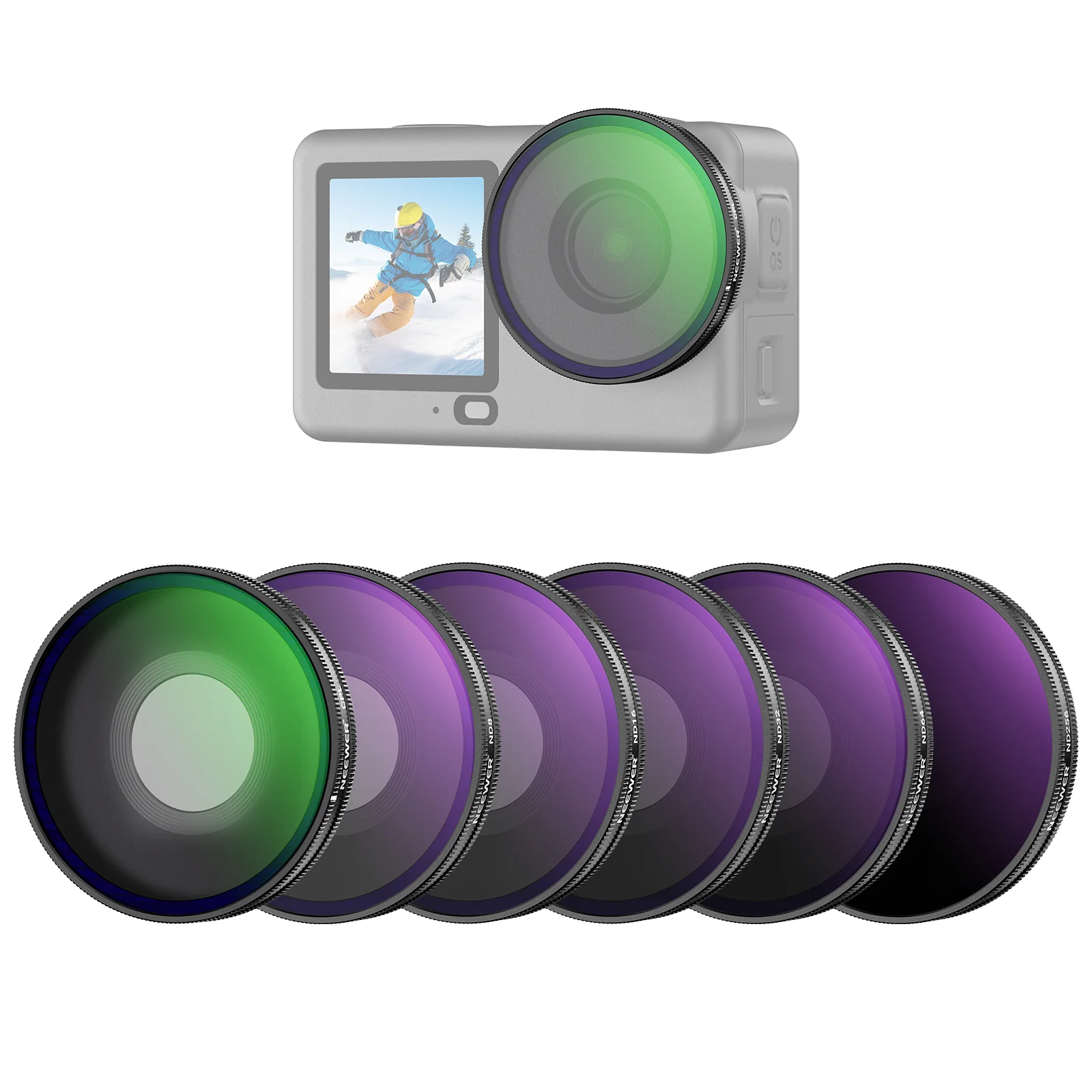 NEEWER FL-B100 Screw On Filter Set For DJI Osmo Action 6 - Image 17
