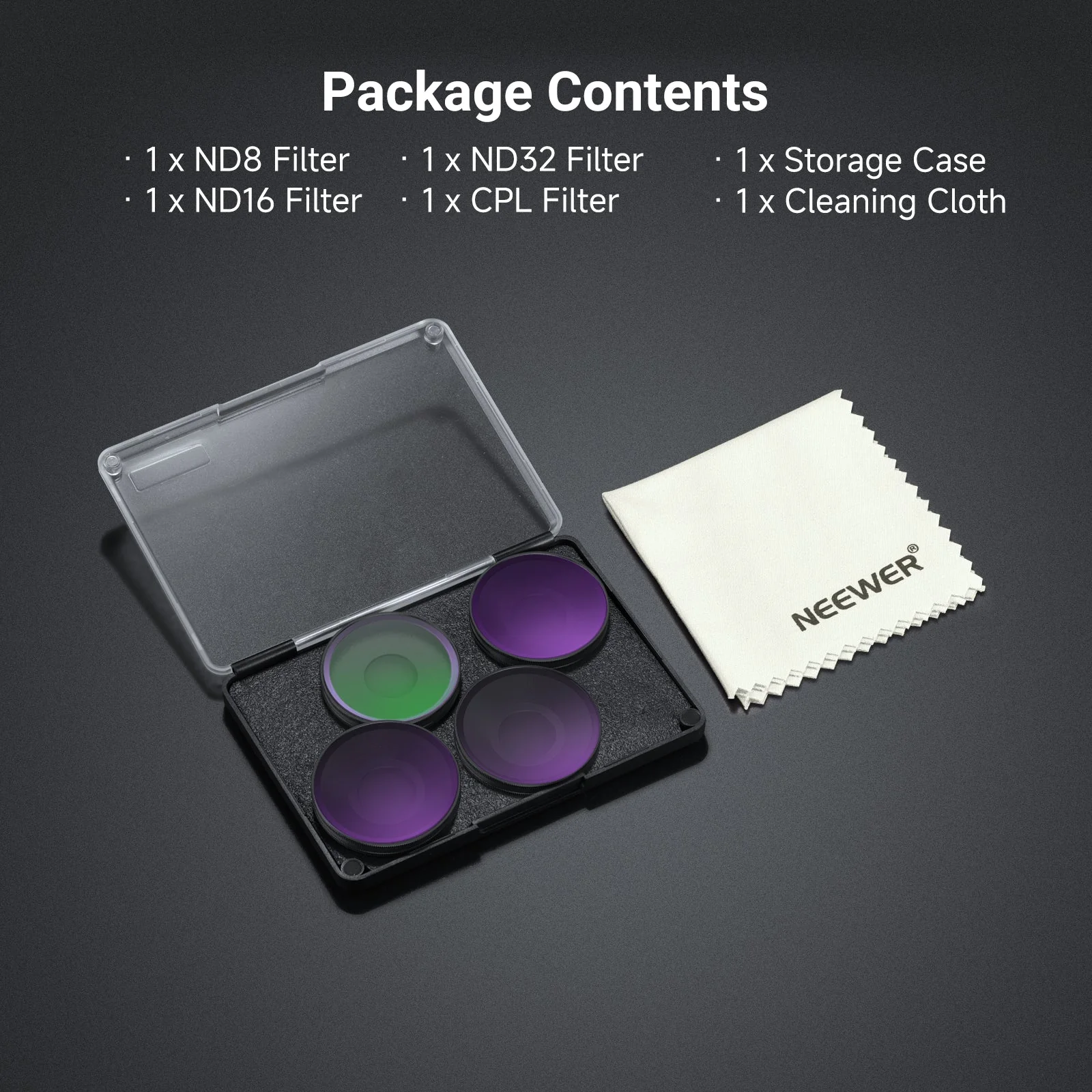 NEEWER FL-B100 Screw On Filter Set For DJI Osmo Action 6 - Image 8
