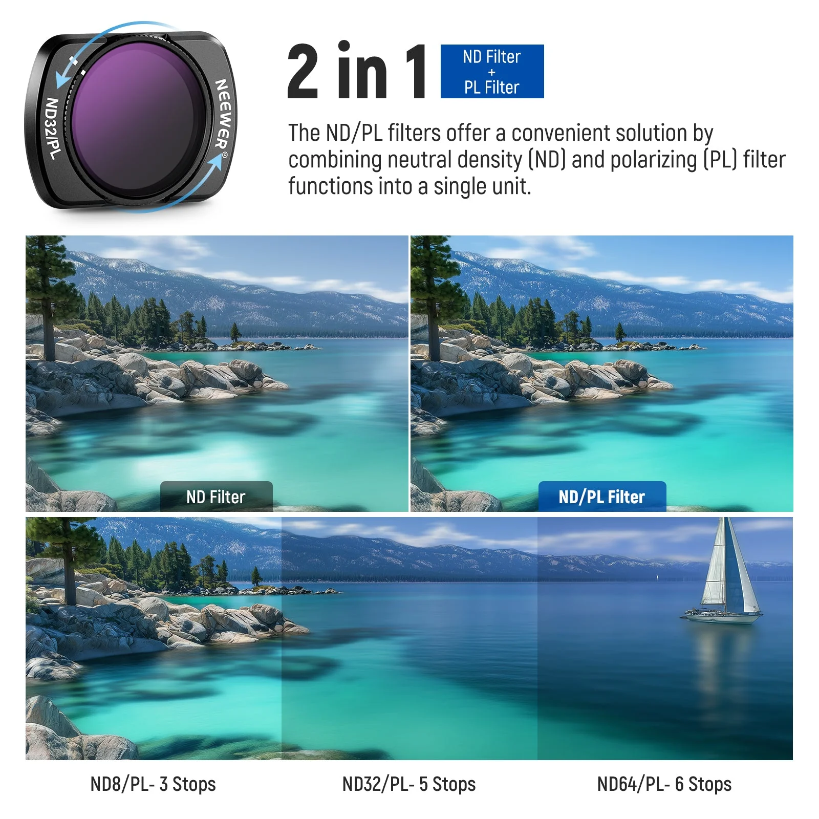 NEEWER FL-B16 ND/PL Filter Wide Angle Macro Lens Set for Pocket 3 / Pocket 4 - Image 5